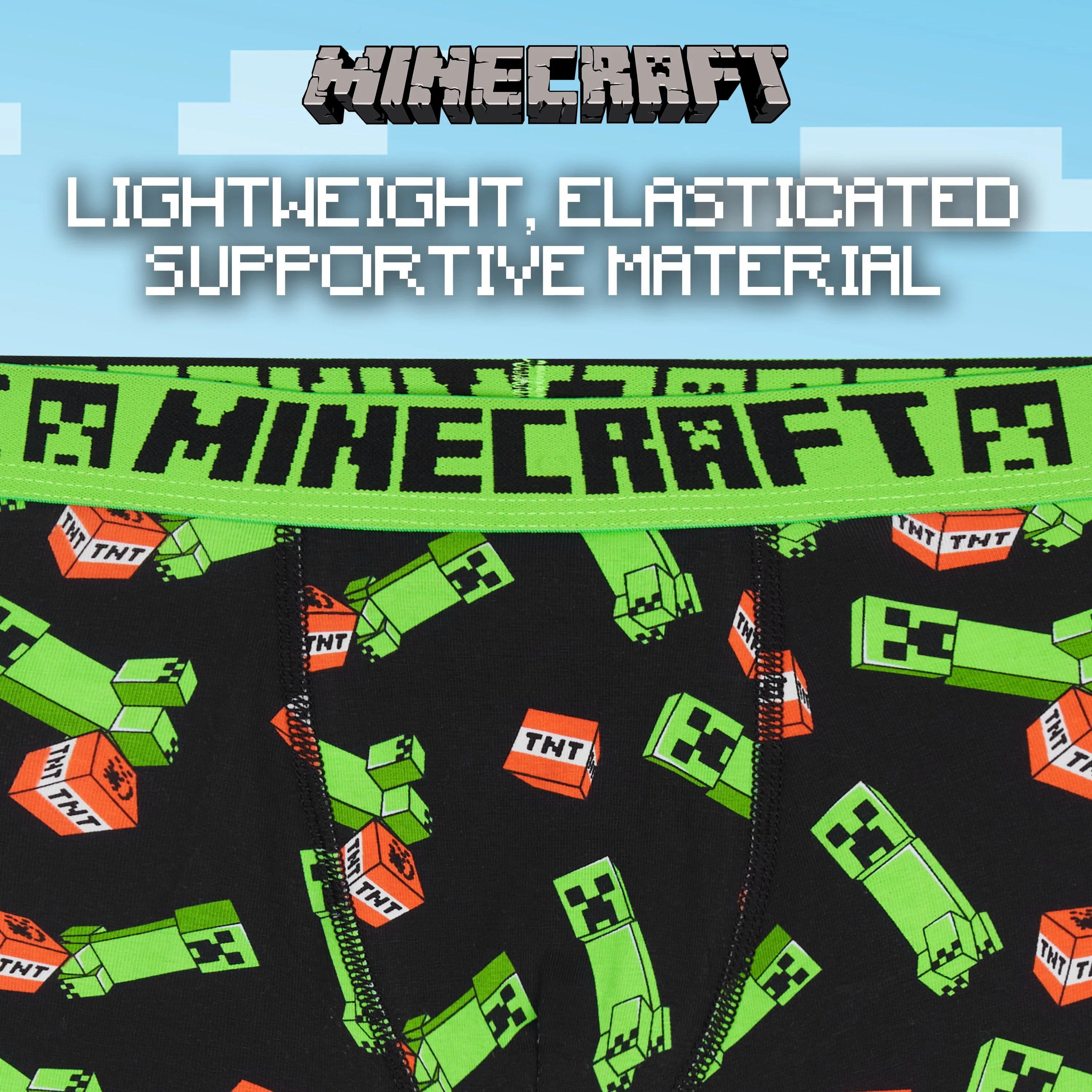 Minecraft Boxer Shorts, Boys Underwear -Pack of 2 - Image 5