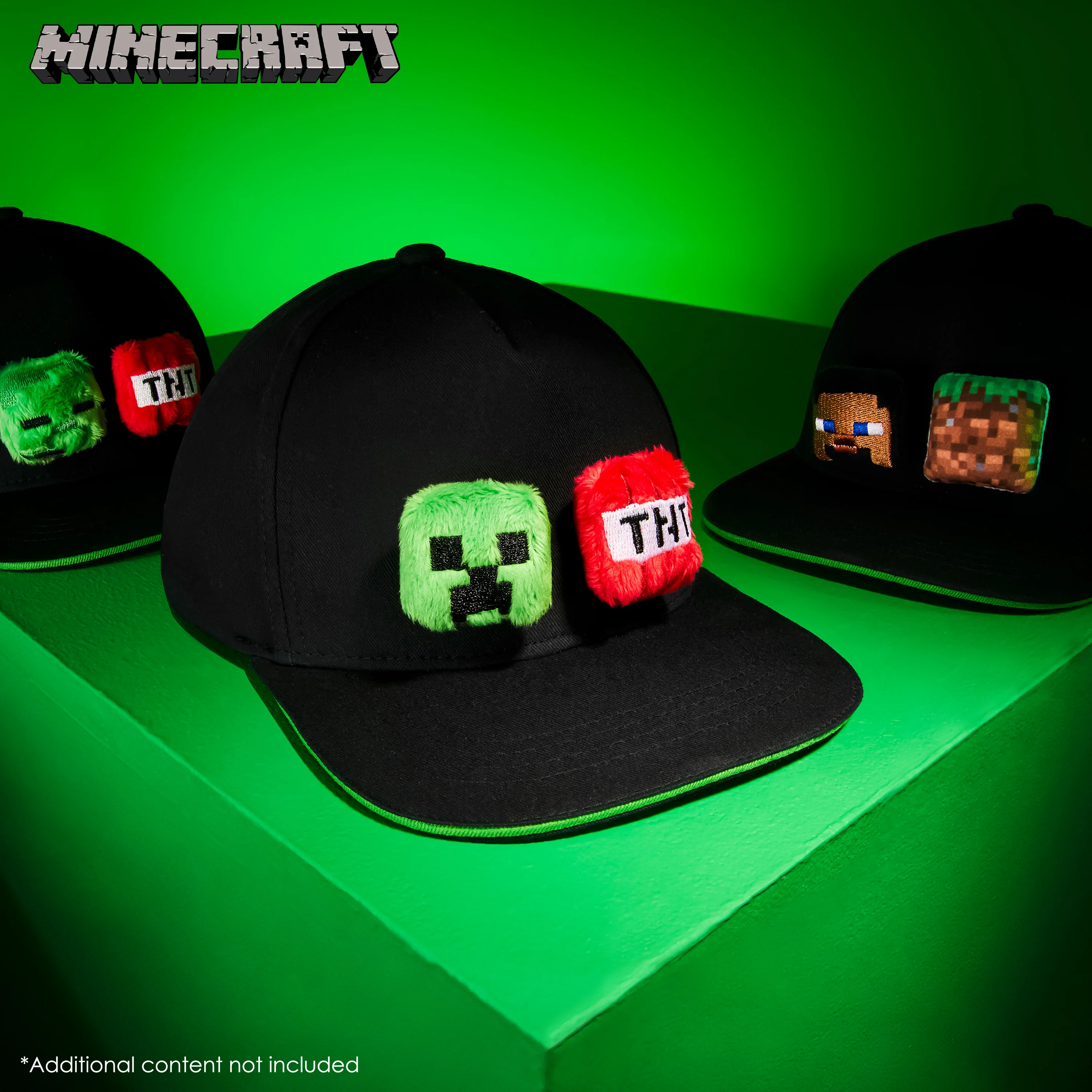 Minecraft Boys Baseball Cap with Removable Plush Accessory - Gamer Gifts - Image 2