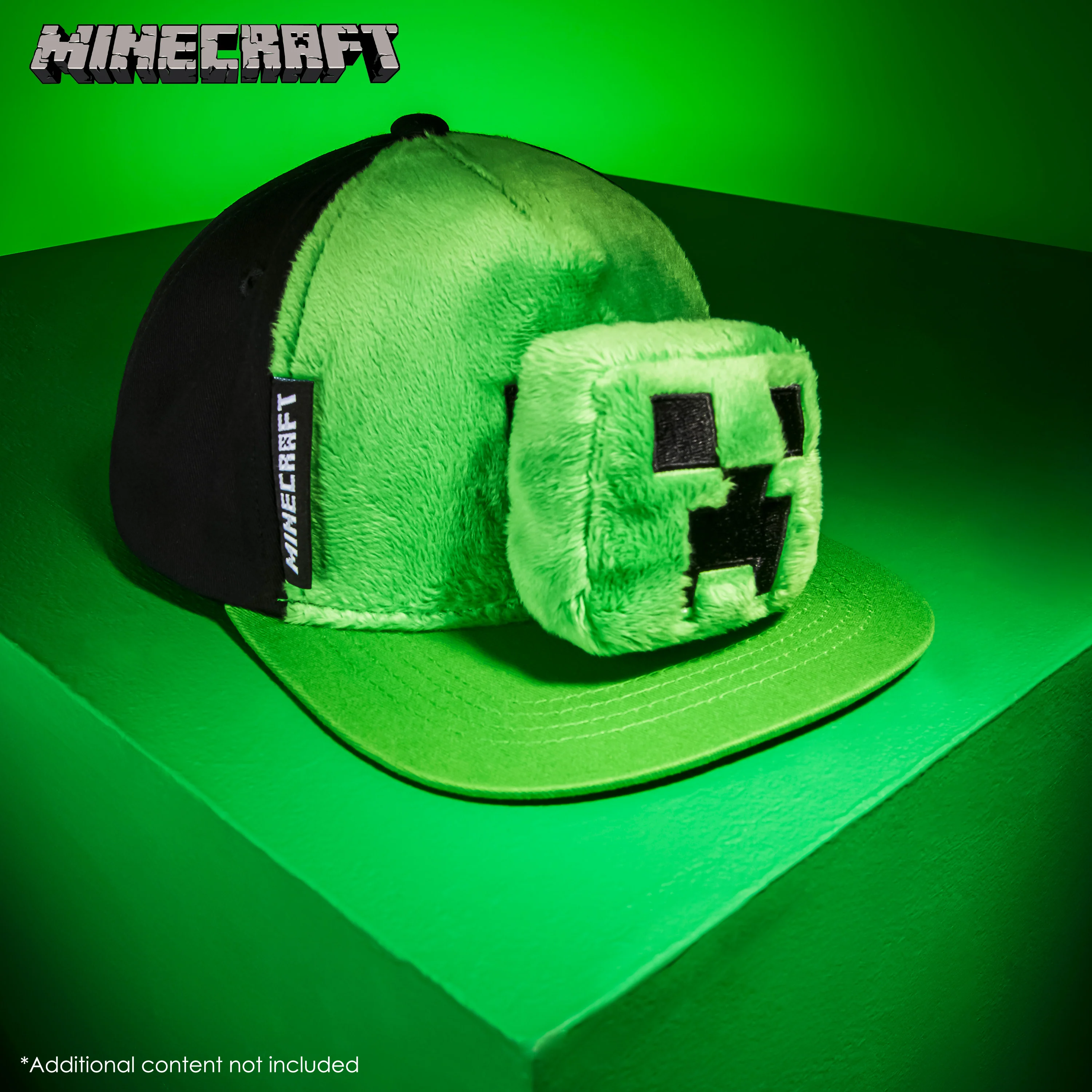 Minecraft Boys Baseball Cap with Removable Plush Accessory - Gamer Gifts - Image 2