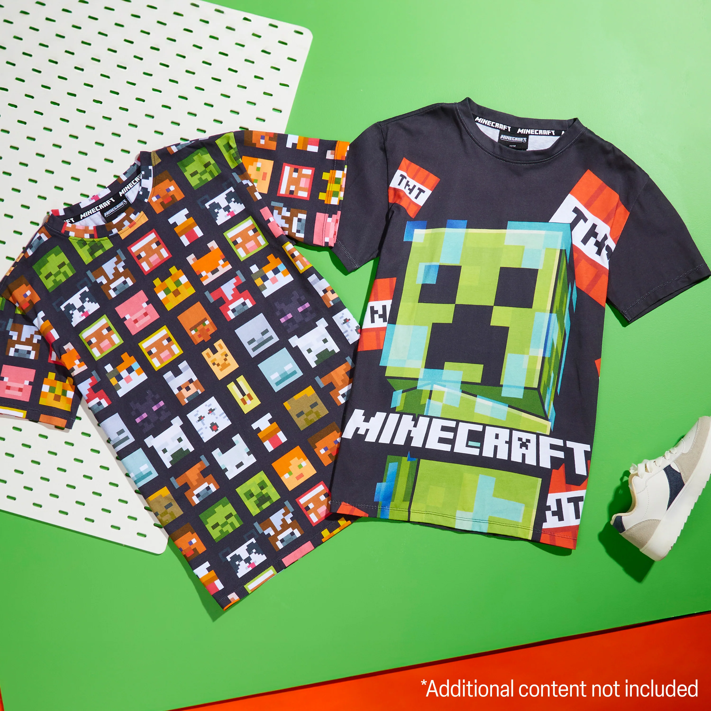 Minecraft Boys Crew Neck T-Shirts, Soft Breathable Material Pack of 2 Boys Gifts - Image 2