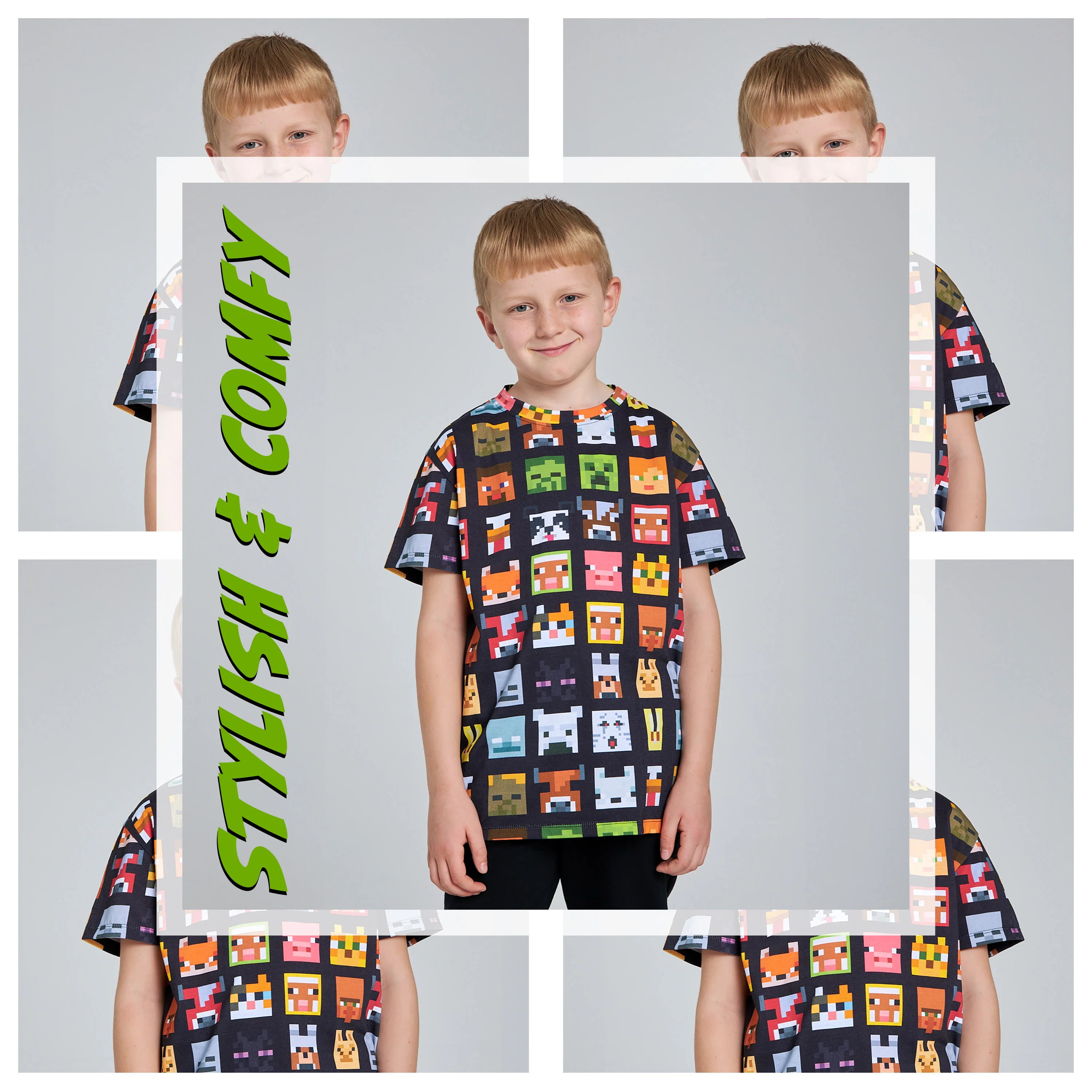 Minecraft Boys Crew Neck T-Shirts, Soft Breathable Material Pack of 2 Boys Gifts - Image 3