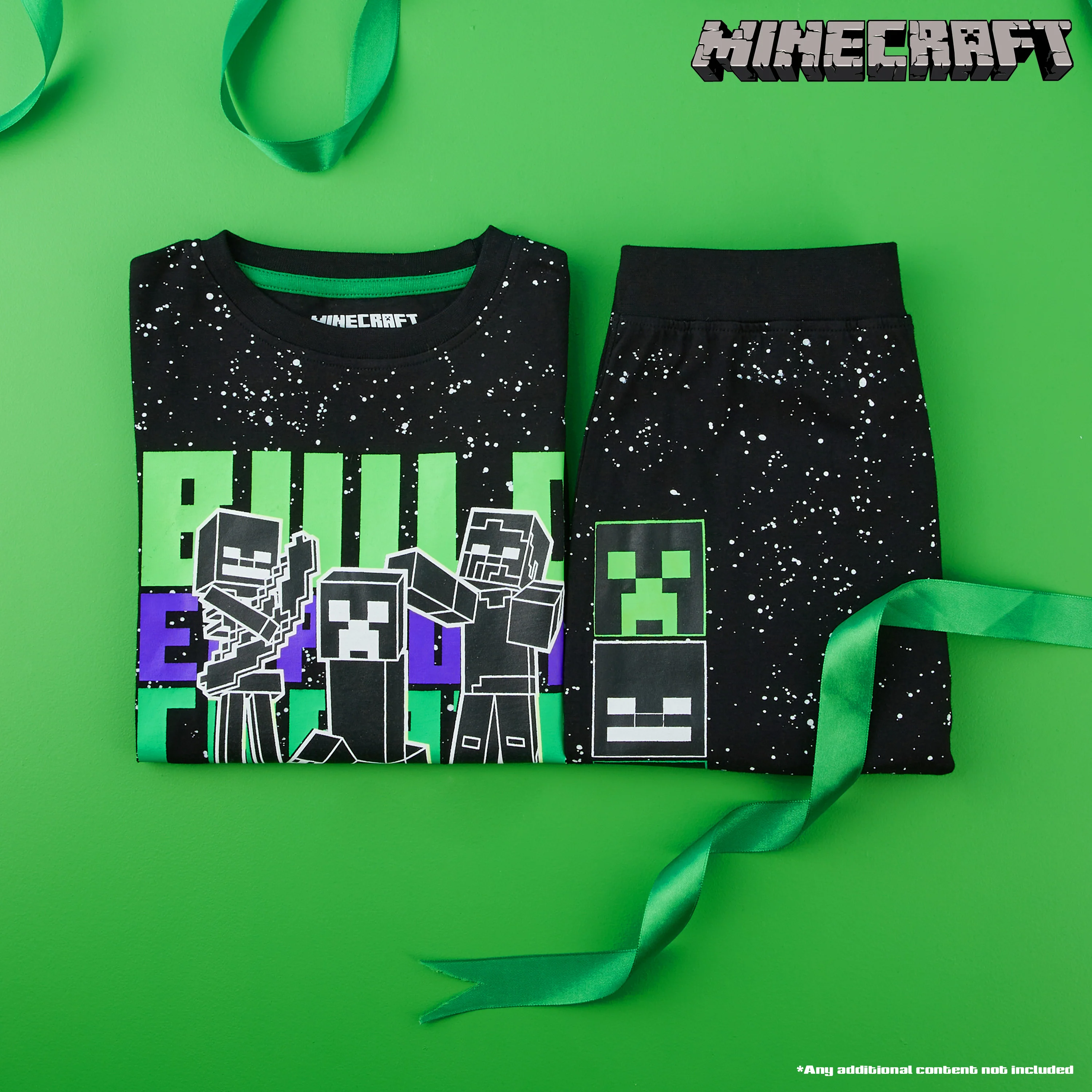 Minecraft Boys Pyjama Set, T-Shirt and Bottoms Set for Boys - Image 2