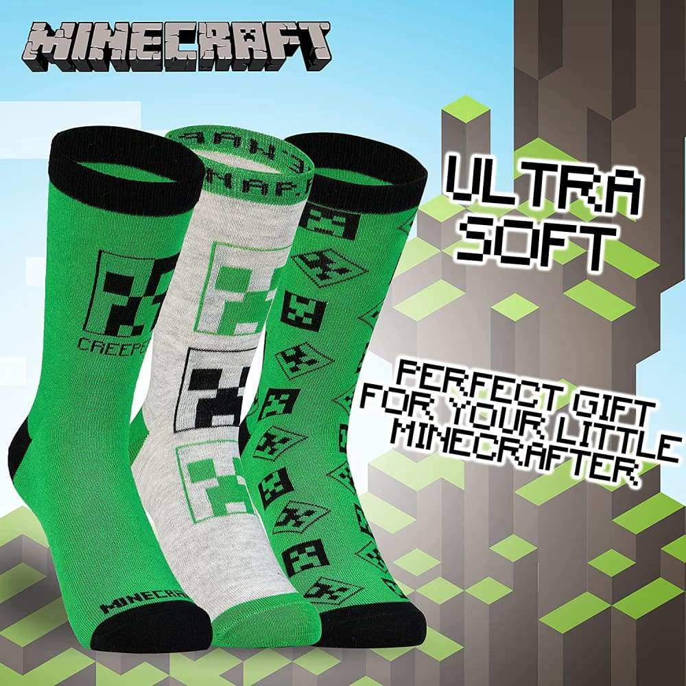 Minecraft Boys Socks, Kids Socks Boys Multipack, Minecraft gifts - Image 4