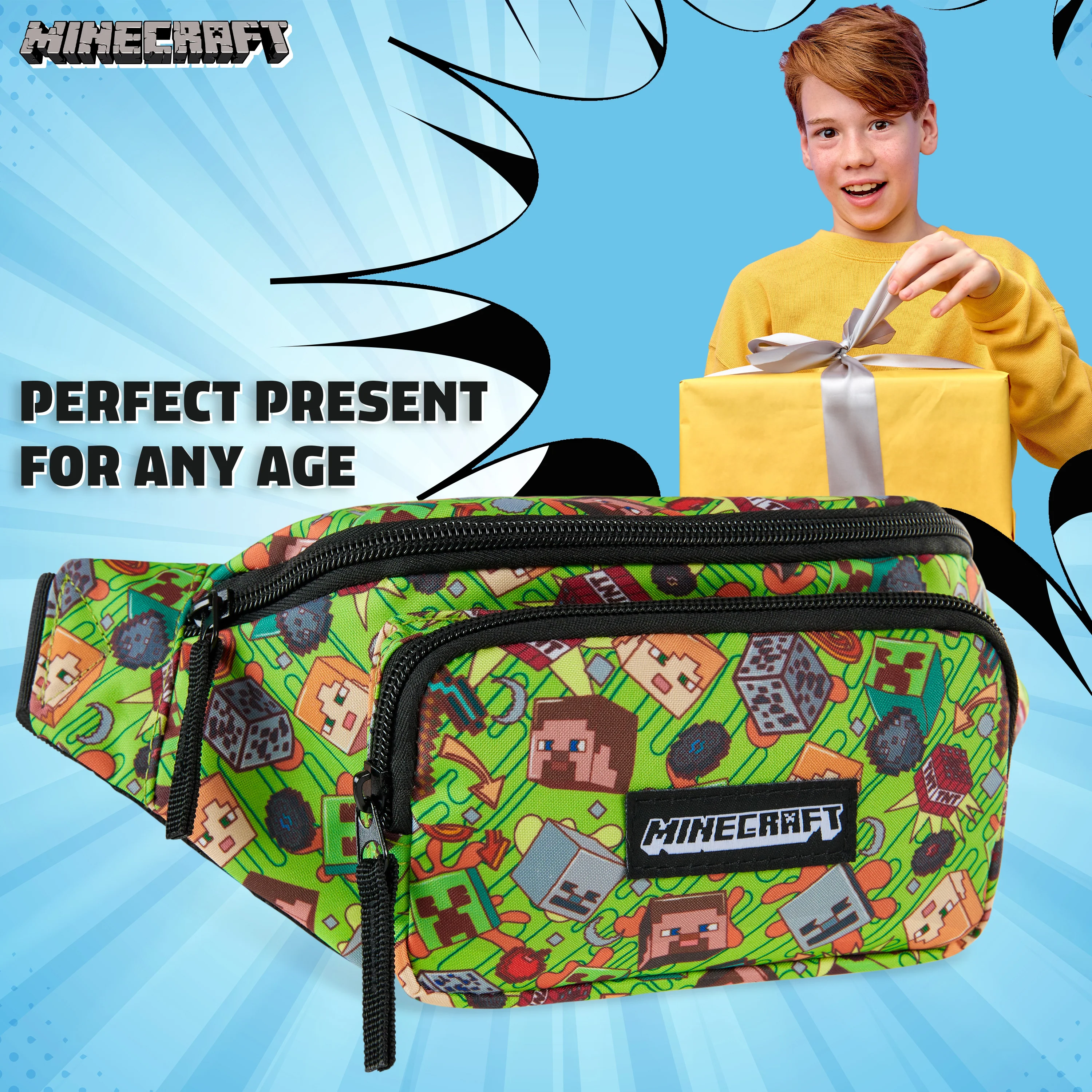 Minecraft Boys Fashion Waist Pack Adjustable Strap - Image 4