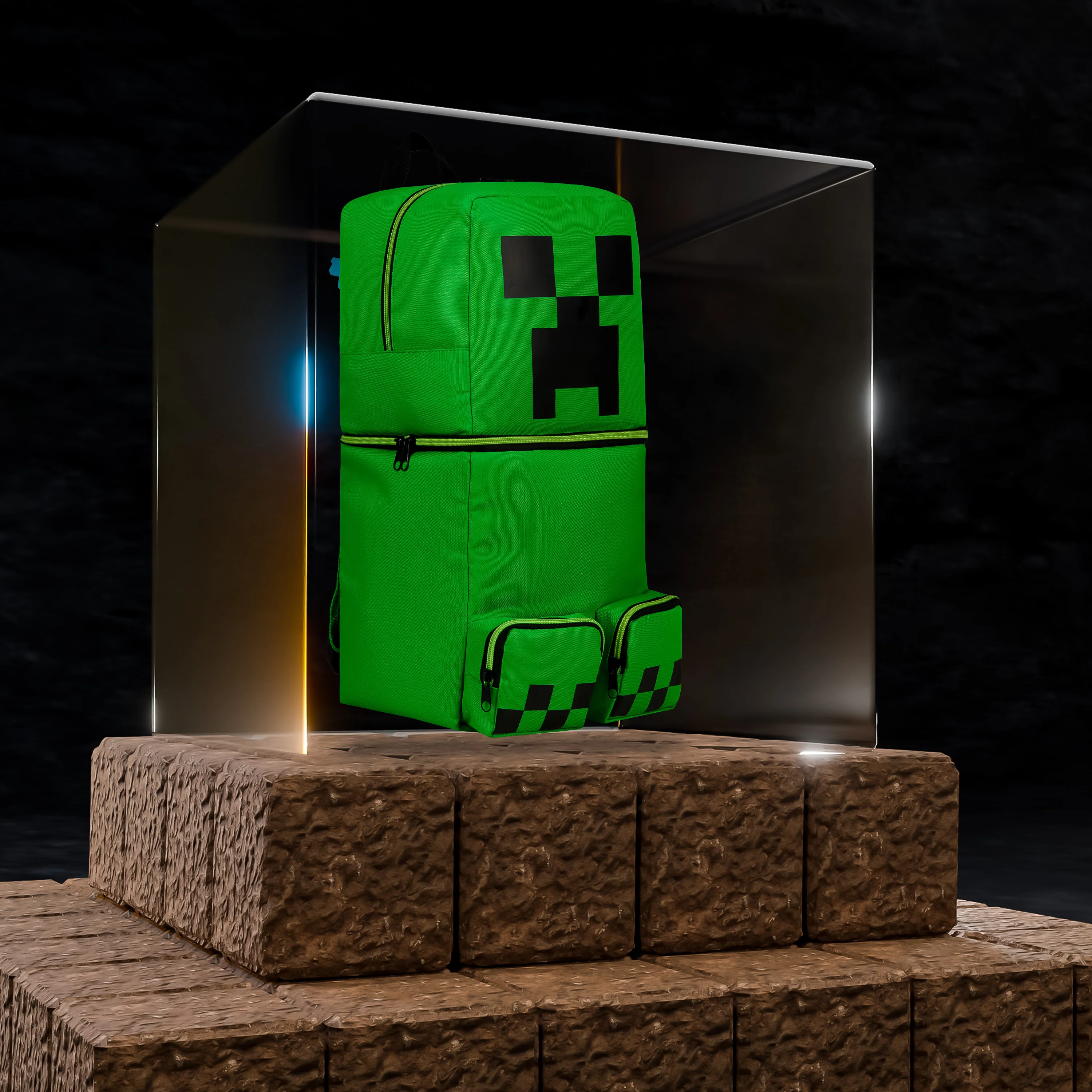 Minecraft Children's Backpacks for Boys, Creeper Green Rucksack - Image 2