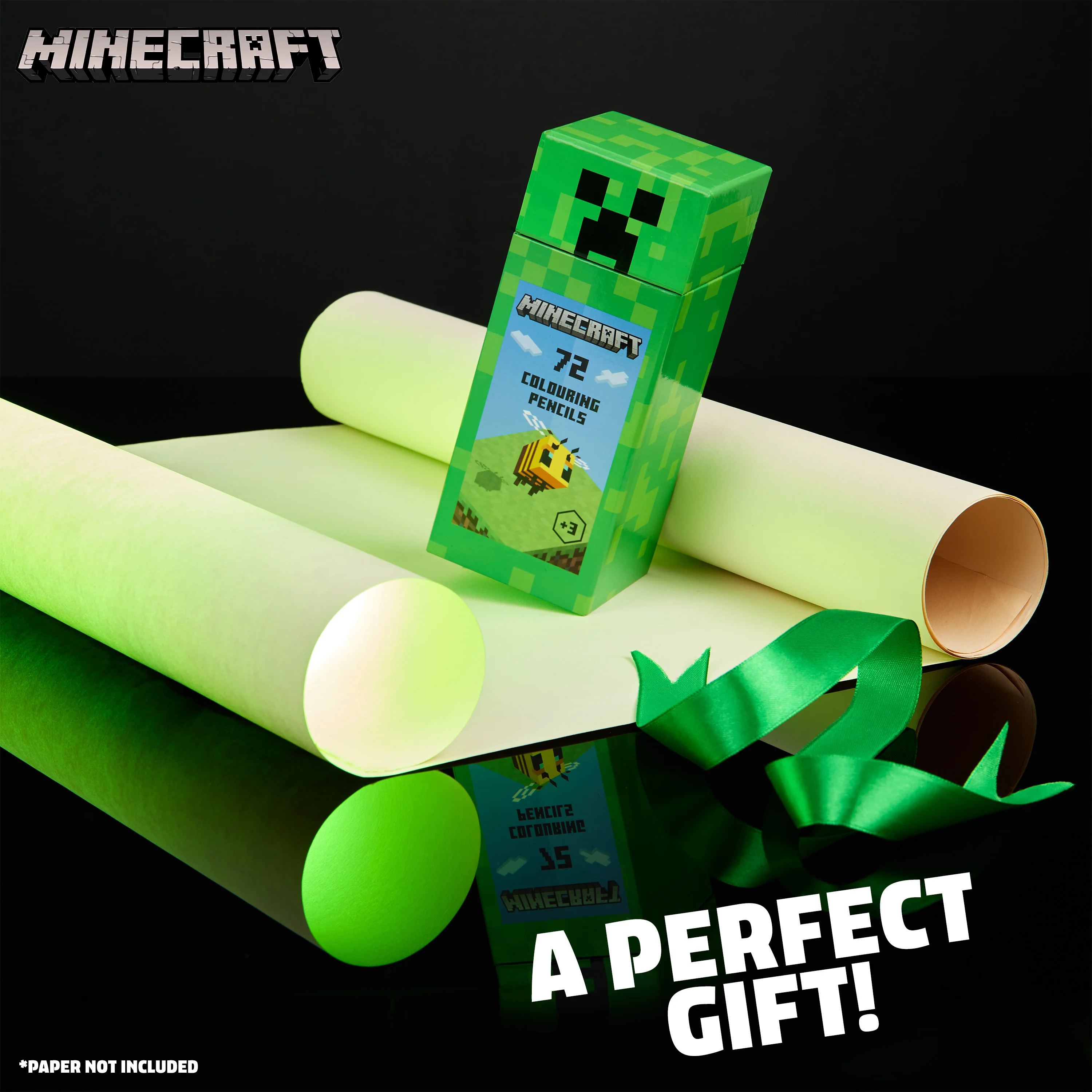 Minecraft Colouring Pencils Set for Kids 72 Pencils Colouring Box Creeper Design Colouring Set for Children Aged 3+ Official Merchandise Gifts for Boys - Image 2