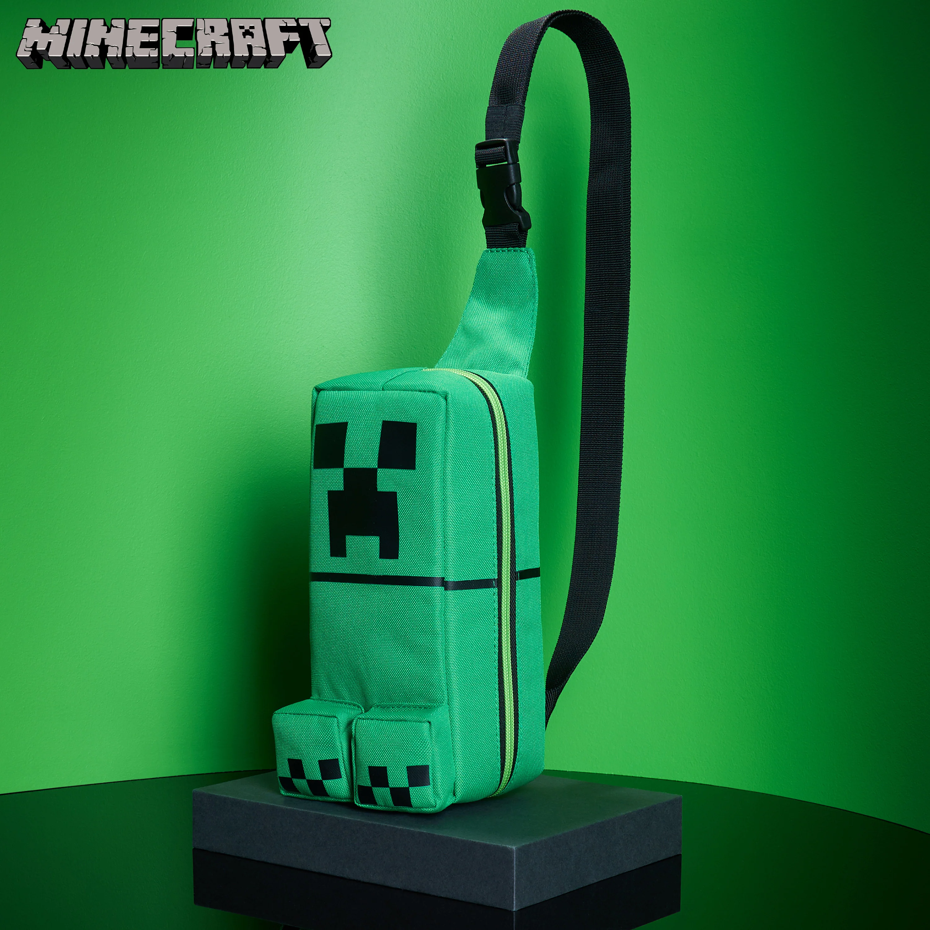 Minecraft Crossbody Bag for Boys Teens Creeper Sling Bag with Compartments - Image 2