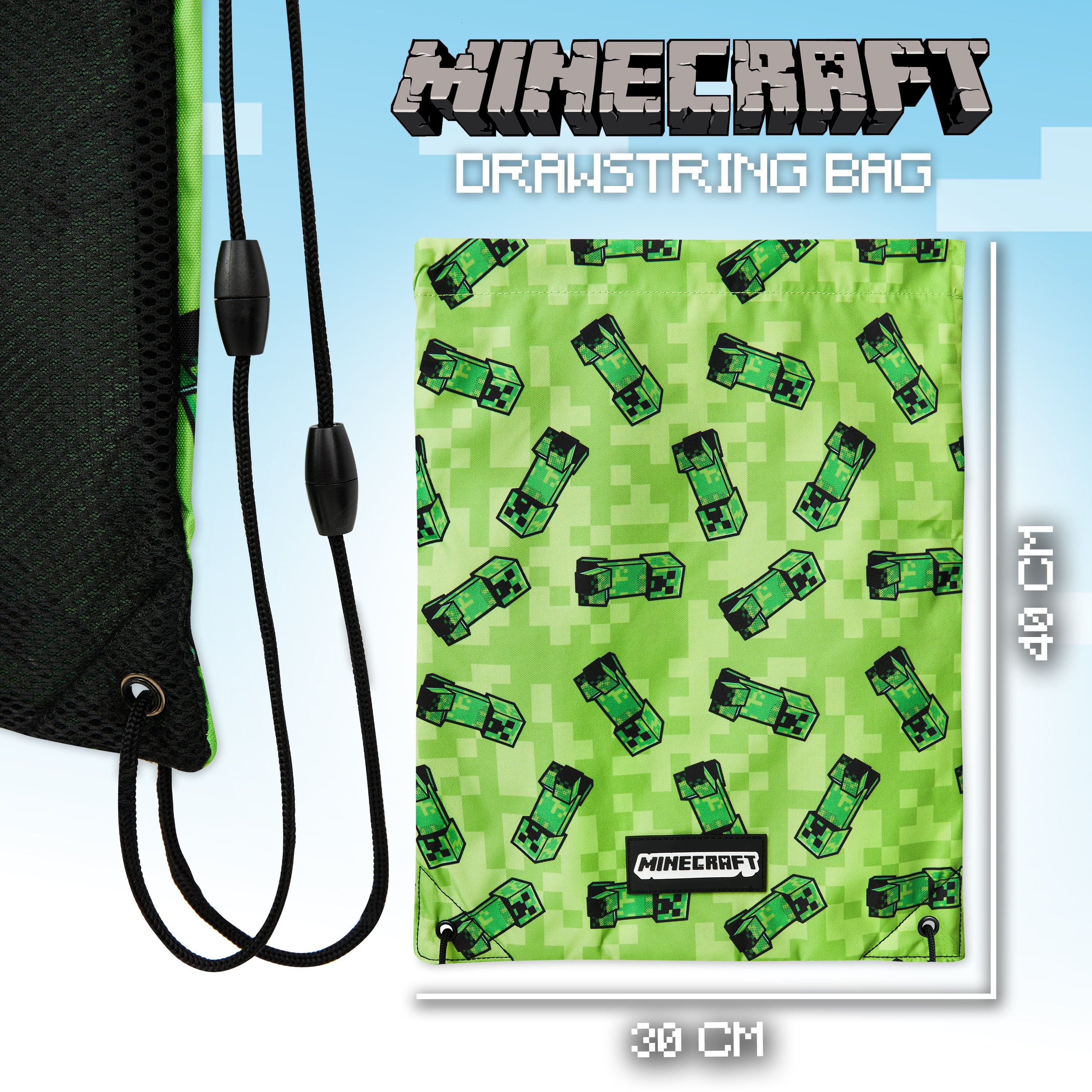 Minecraft Drawstring Bags, School PE Kit, Gym, Swimming, Sports, Travel - Image 7