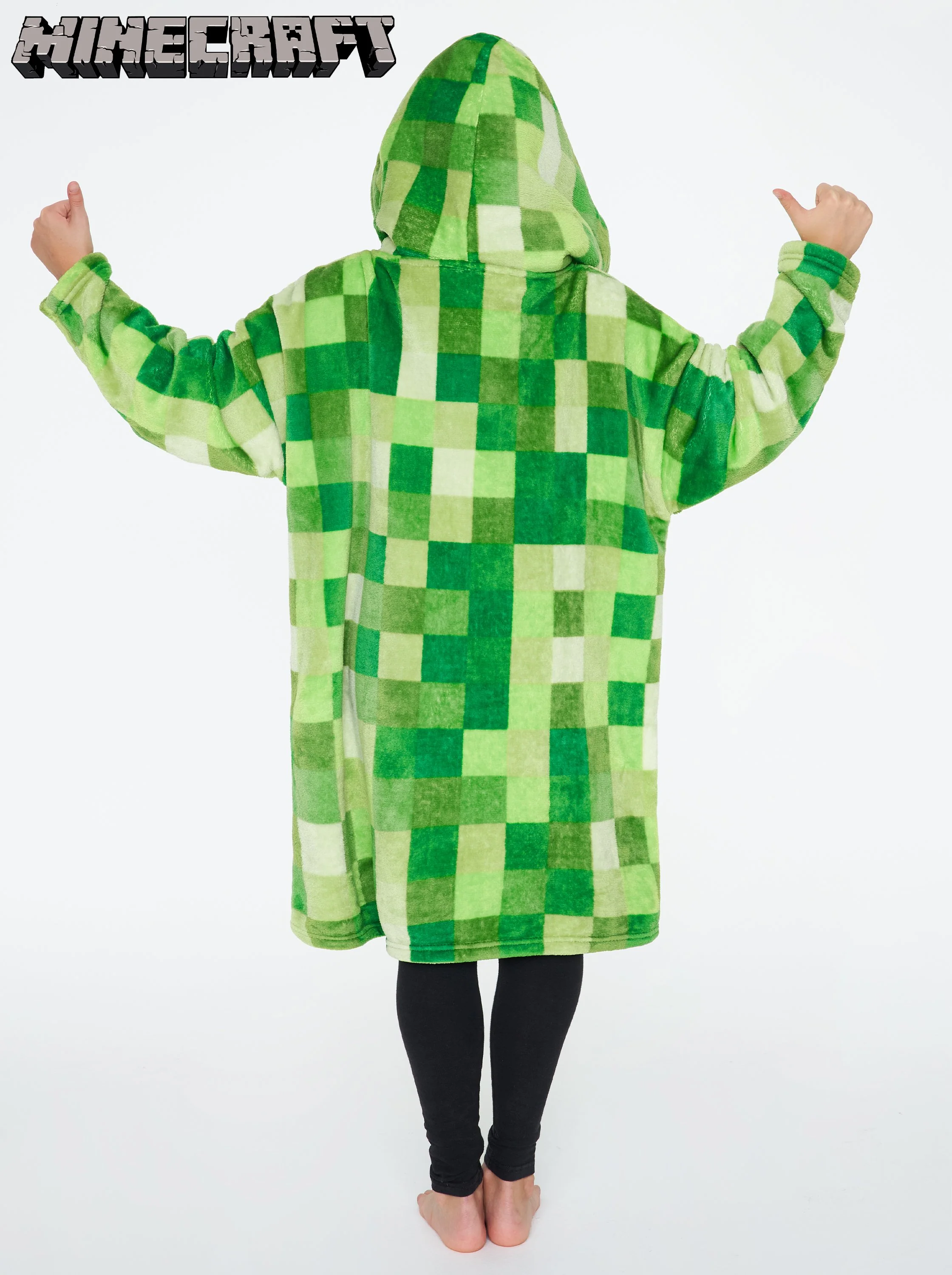Minecraft Green Hoodie for Kids, Oversized Blanket Hoodie Boys, Minecraft Gifts - Image 6