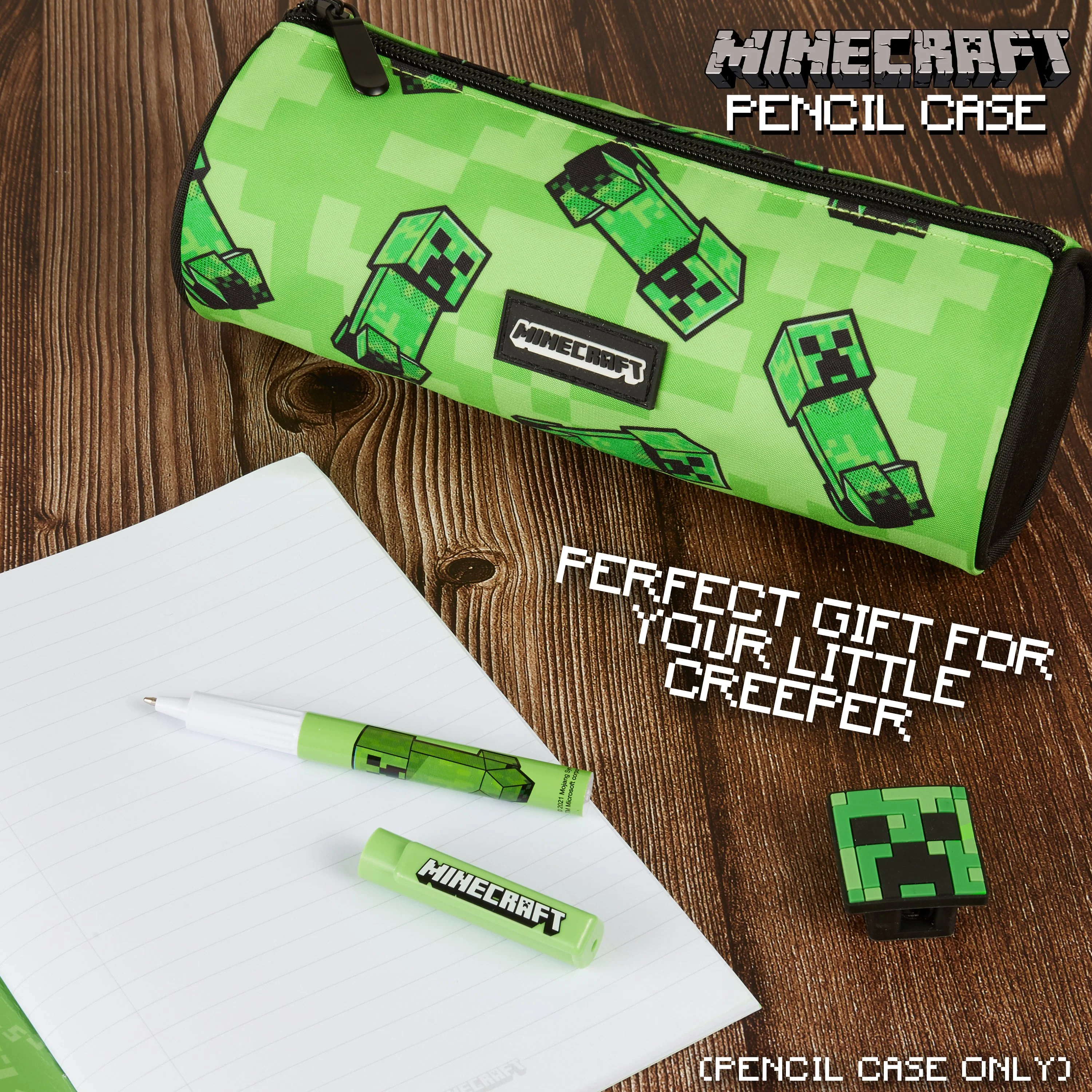 Minecraft Green Pencil Case, Kids Pencil Case, Boys School Supplies, Minecraft Gifts - Image 3