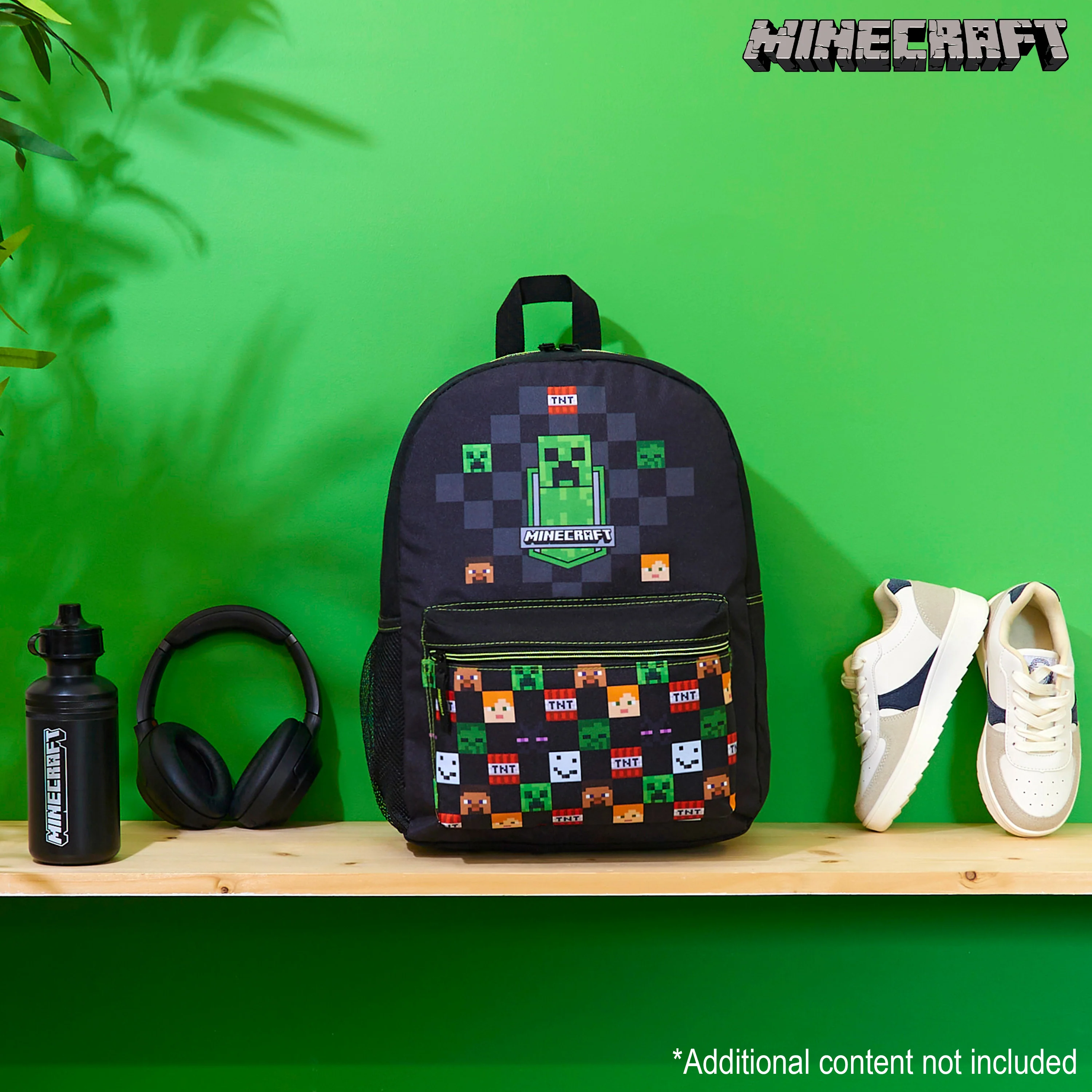Minecraft Kids School Backpack with Zipped Front Pocket for Sports, Gym, Travel - Gamer Gifts - Image 2