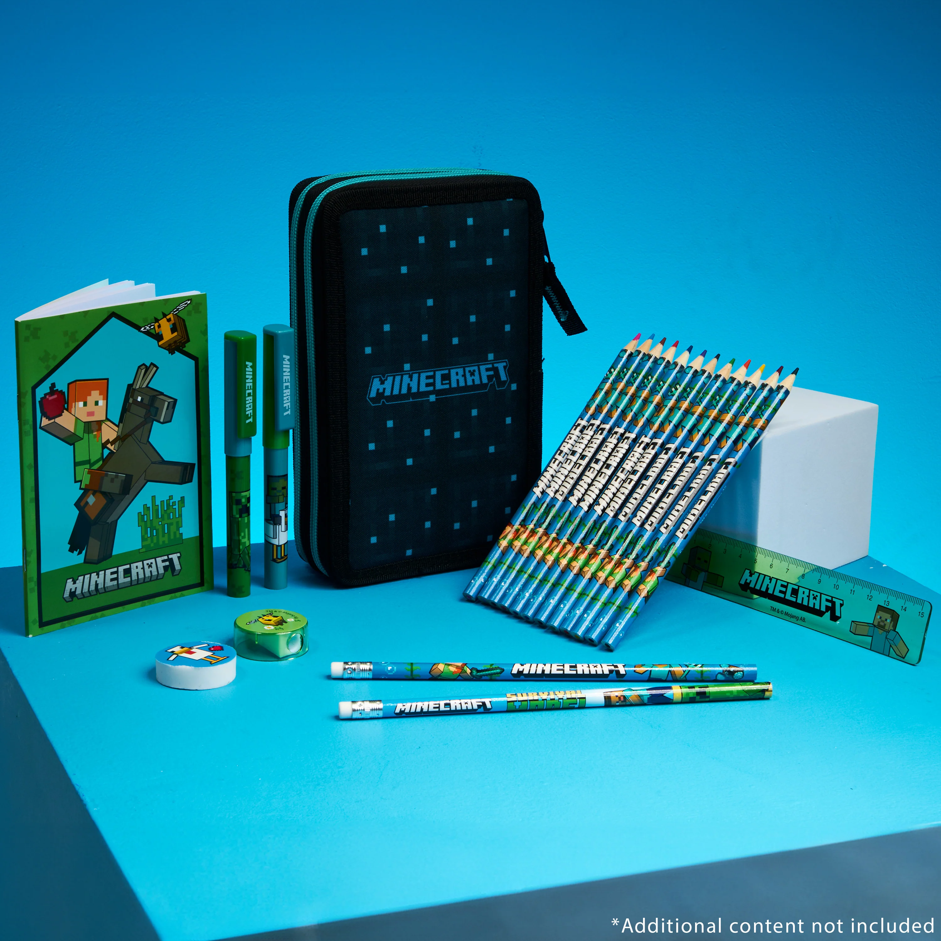 Minecraft Pencil Case Kids Teens Filled with Gamer Stationery Set School Supplies Creeper - Image 2