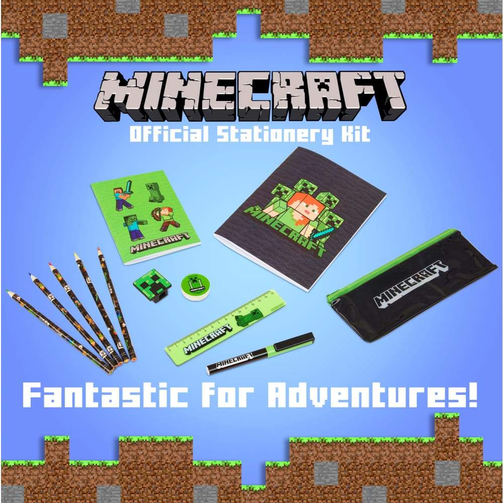 Minecraft Stationery Set, Back To School Supplies, Notebook & Pencil Case Set - Image 6