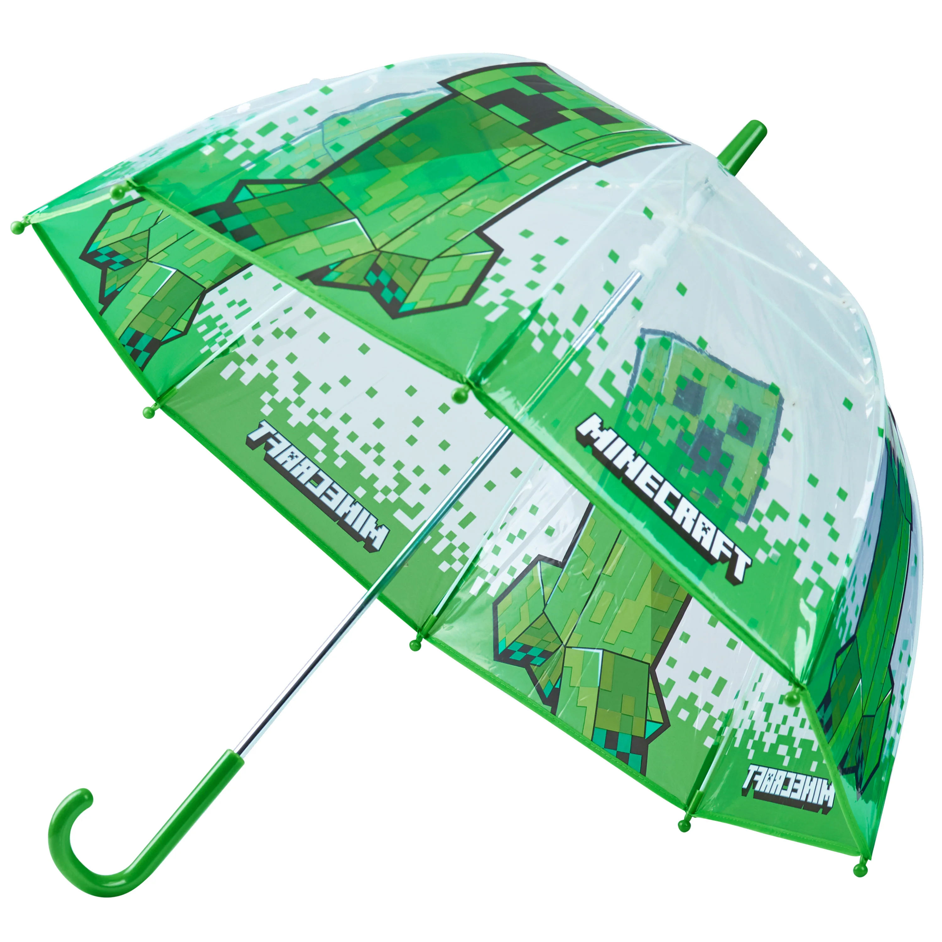 Minecraft Umbrella Kids Clear Dome Folding Umbrella