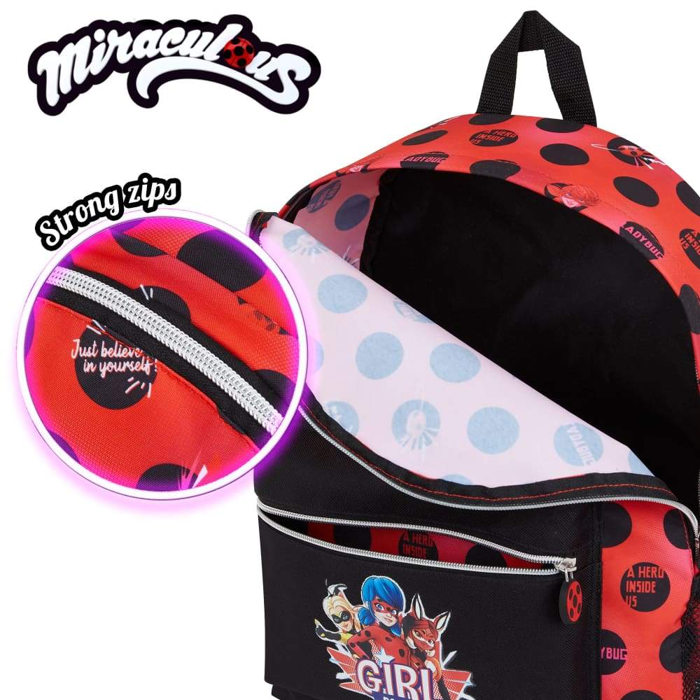 Miraculous Ladybug Kids Backpack Girls Backpacks For School, Travel, Sports - Image 7