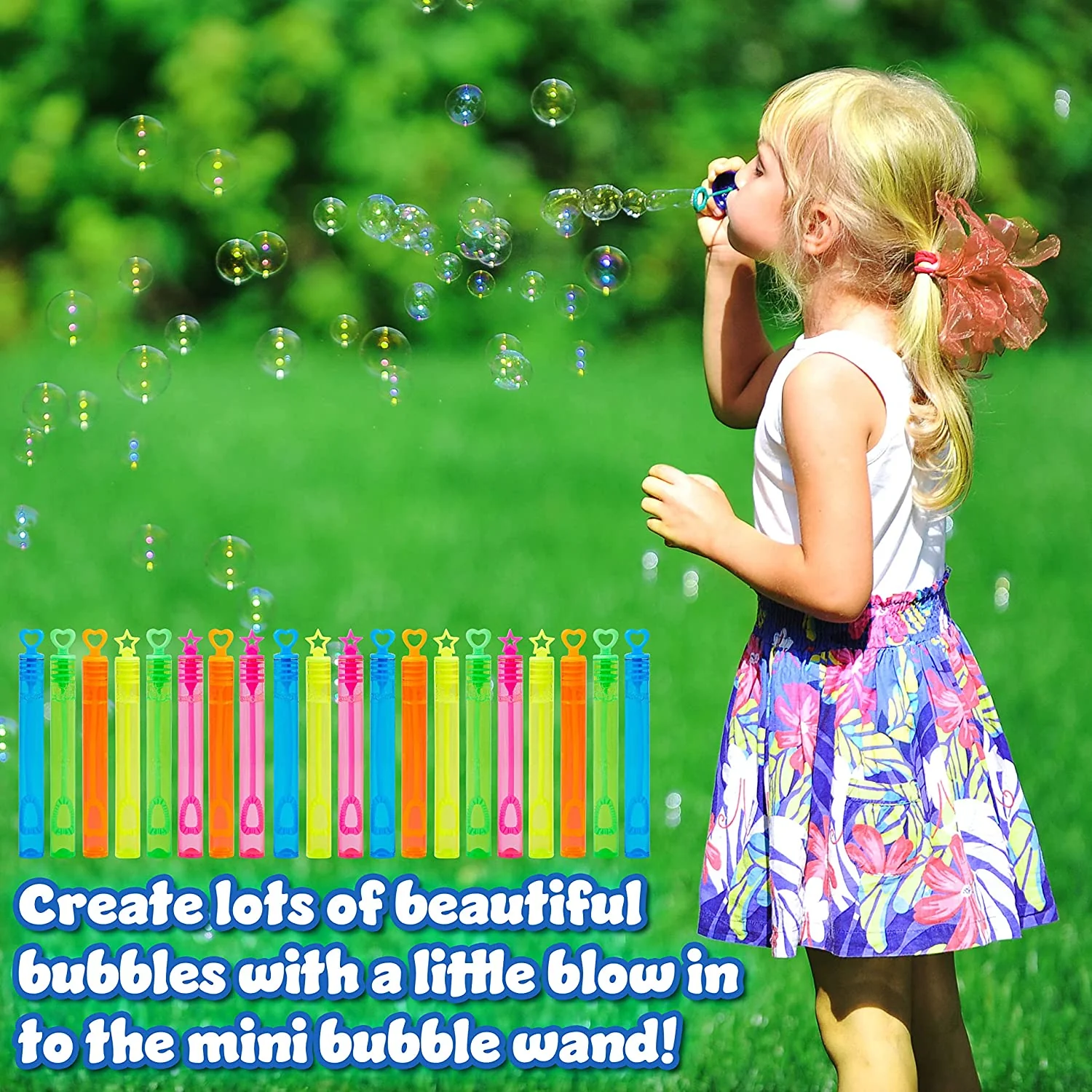 Multipack Bubble Wands for Kids with 5ml of Bubbles -20 Bubble Wands - Image 6