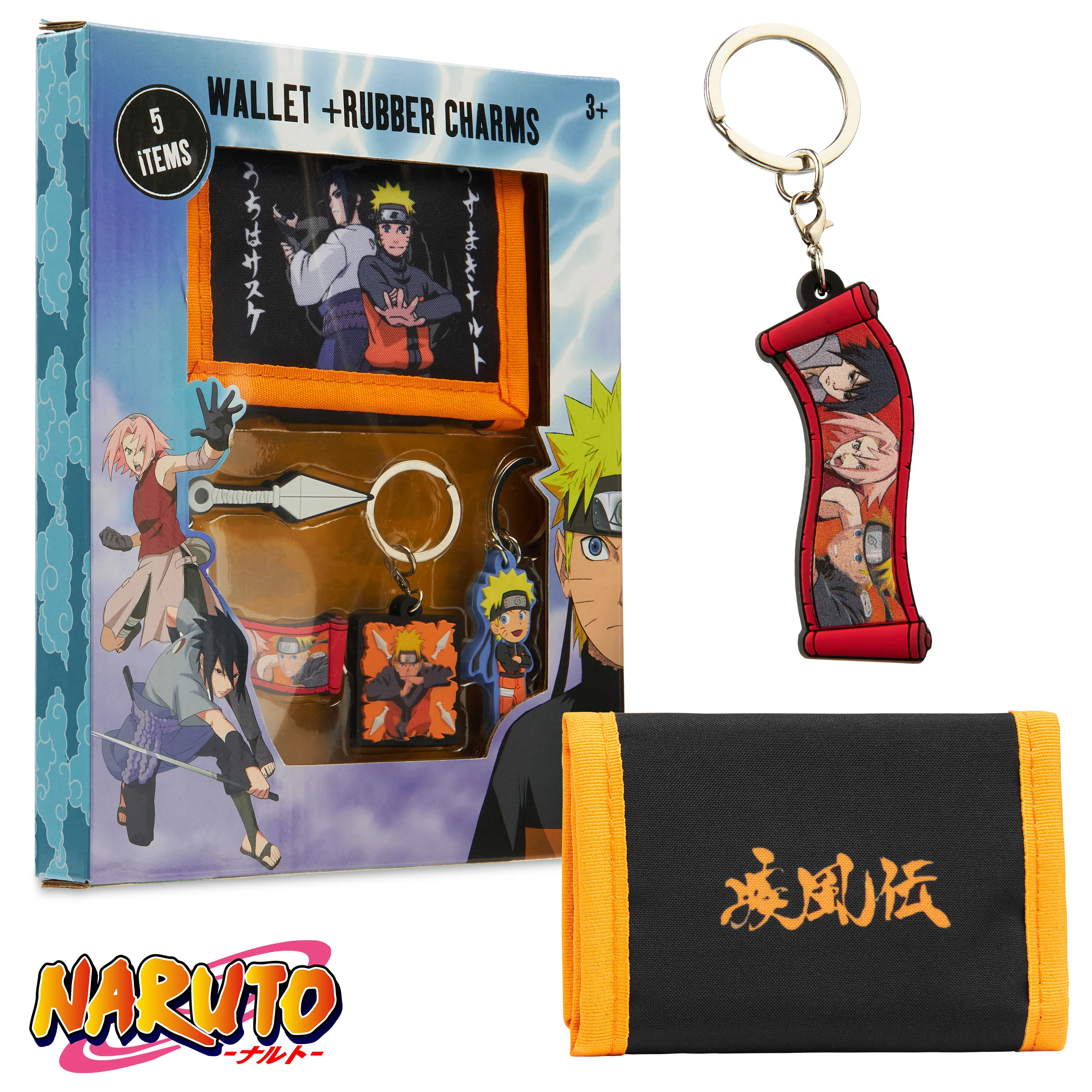 Naruto Boys Wallet and Keyrings for Kids - Wallet & keyring Set - Image 3