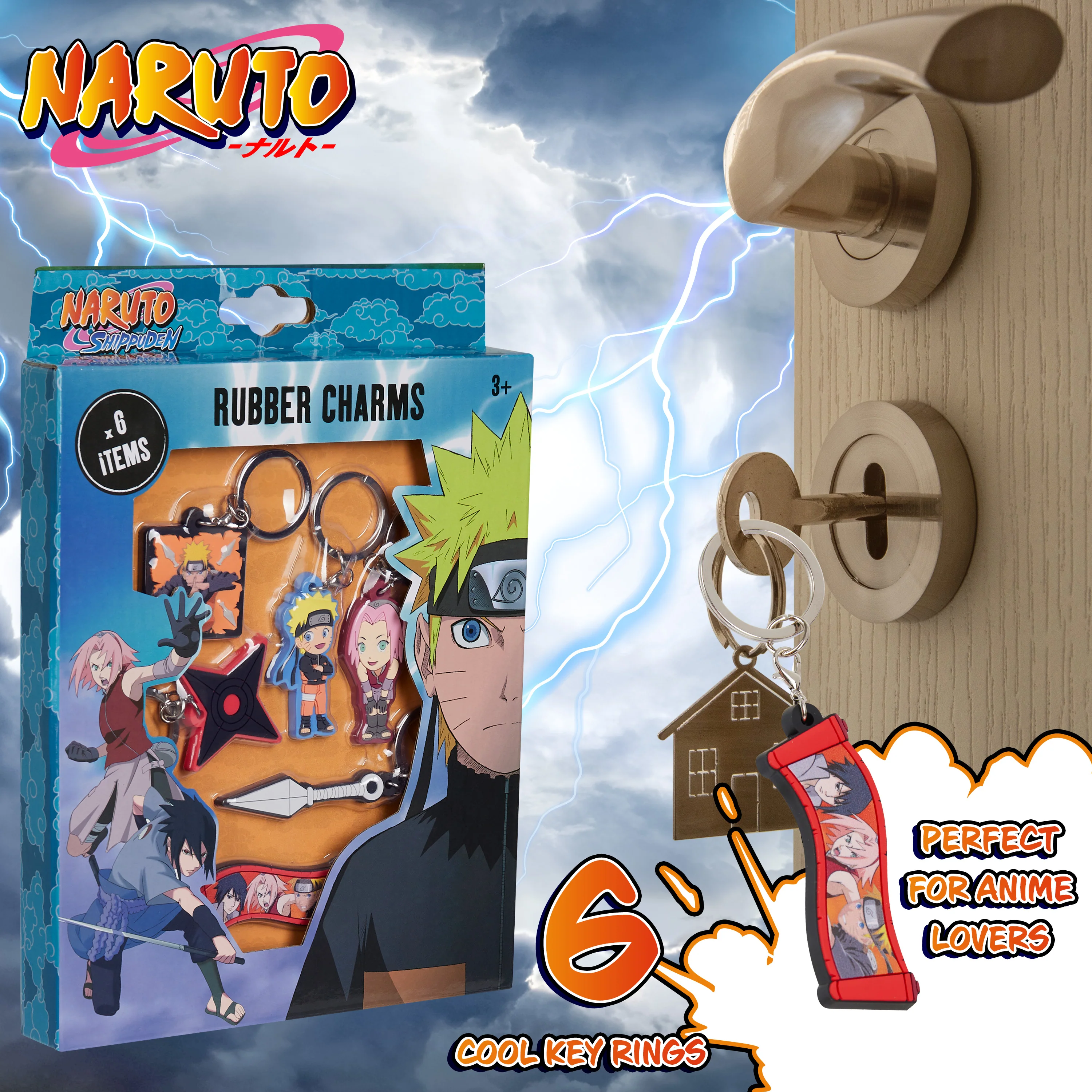 Naruto Keyrings for Kids - Mini Figures 6 Keychains for Kids - Image 6