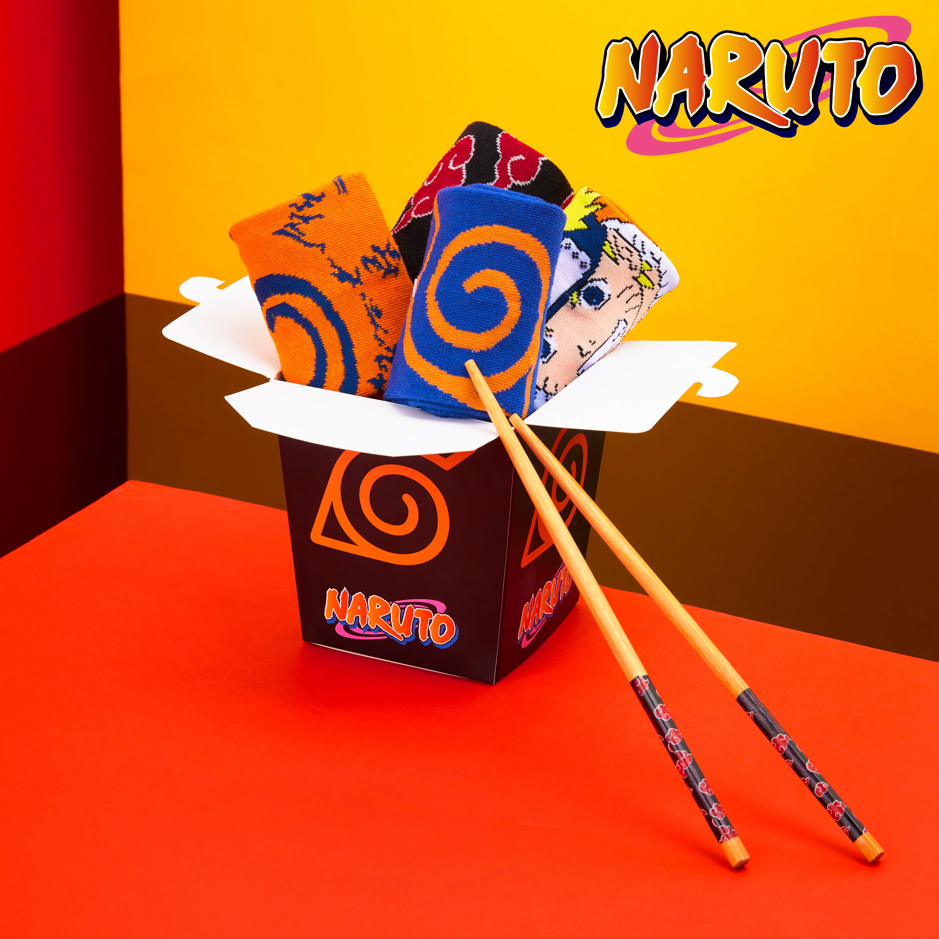 Naruto Mens Socks Pack of 5 Crew Socks for Men Teenagers Soft Breathable - Image 2