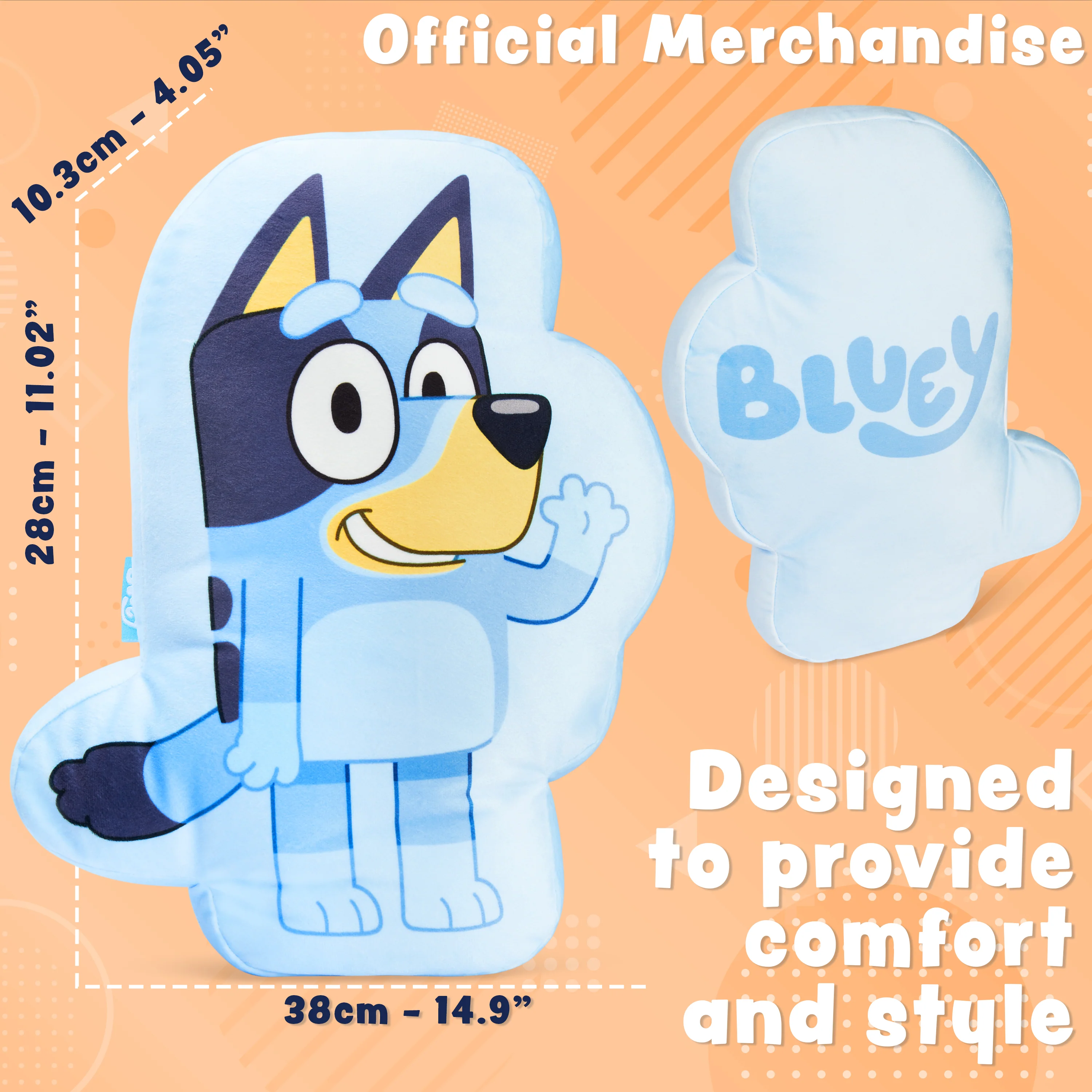 Bluey 3D Cushion Children Plush Cuddle Pillow - Kids Gifts - Image 3