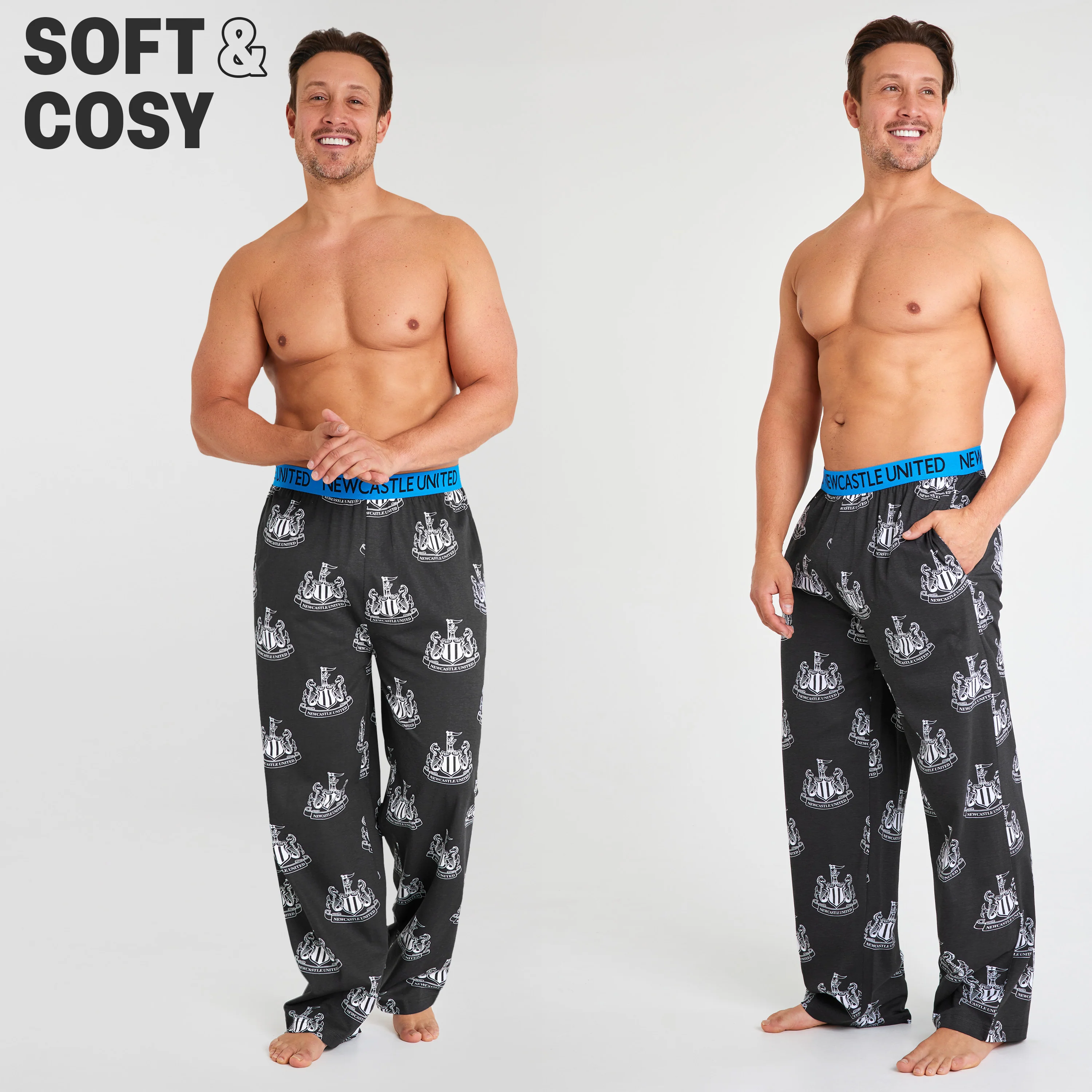 NEWCASTLE UNITED F.C. Pyjama Bottoms for Men Teenagers, Comfy Nightwear Lounge Pants PJs - Football Gifts for Men - Image 5