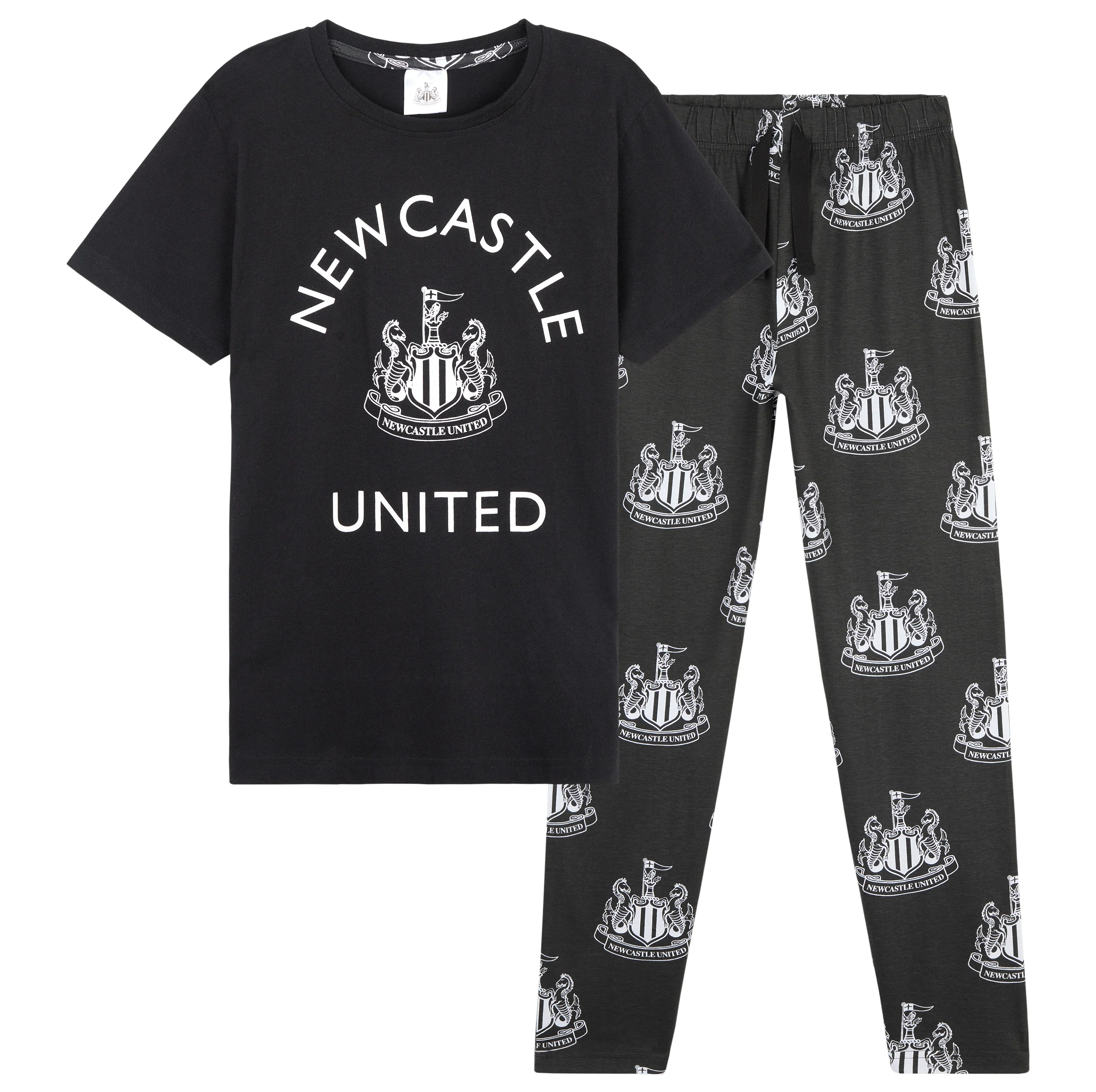 NEWCASTLE UNITED F.C. Pyjamas Set for Boys & Teens - Football Gifts for Boys