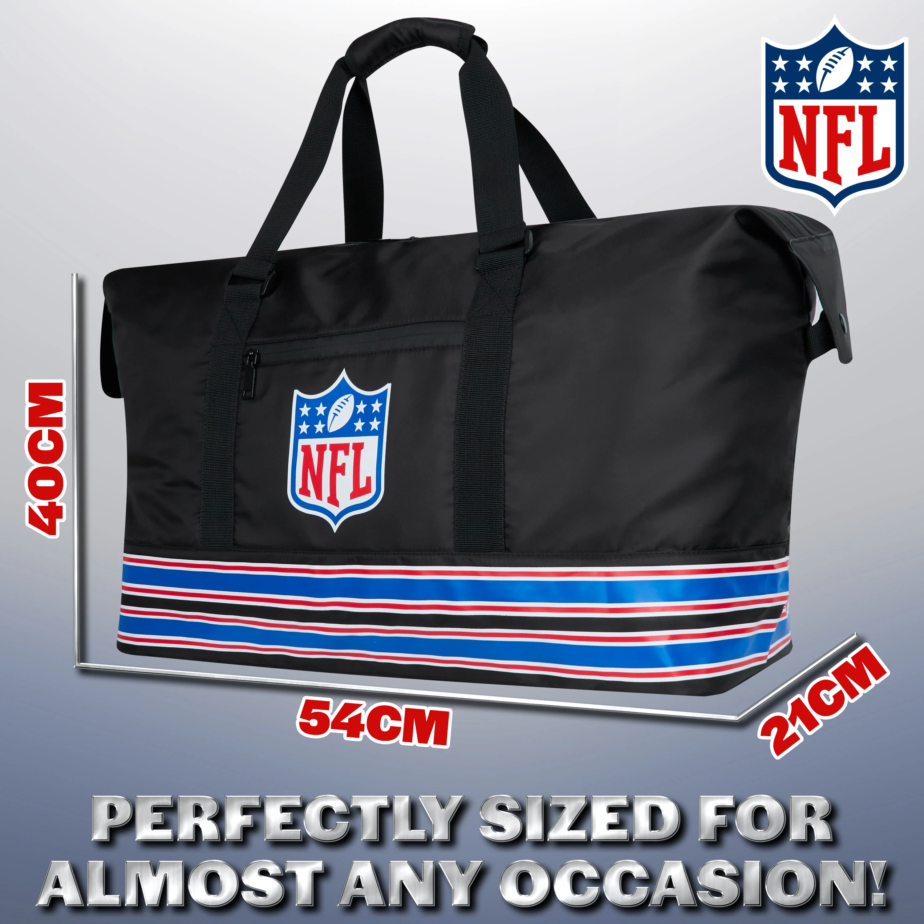NFL Sports Duffels for Men and Teenagers - Zipped Duffel Bag - Image 6