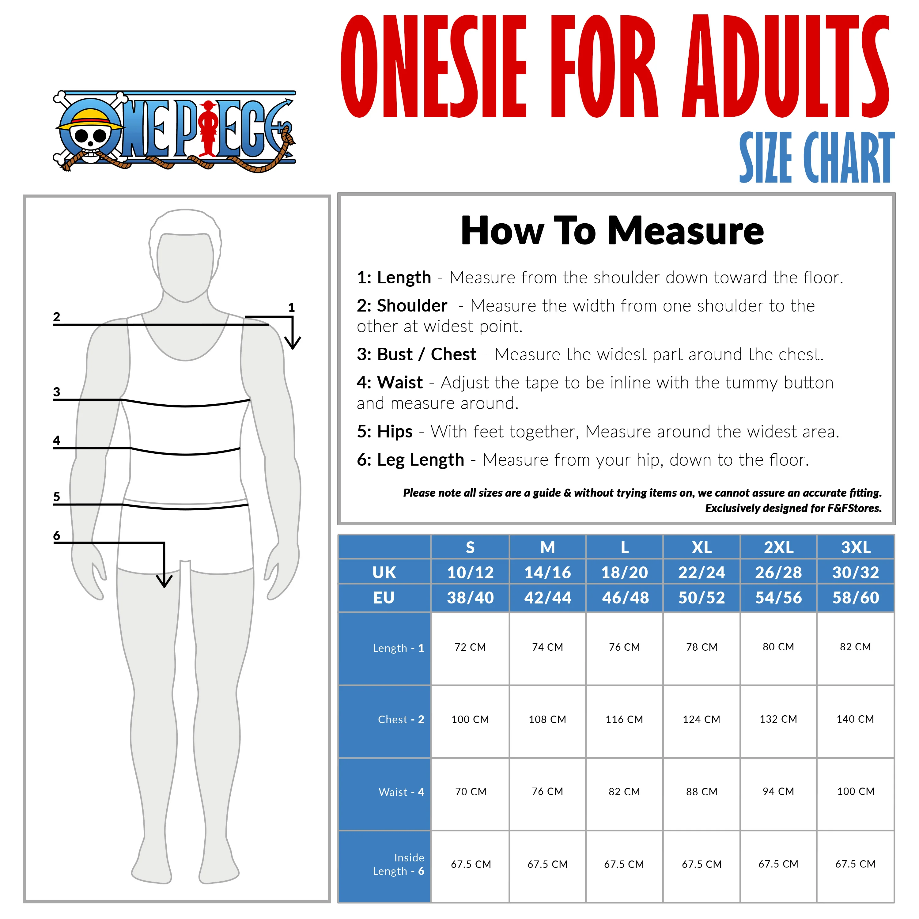 One Piece Adult Onesie for Men & Teenagers - Image 6