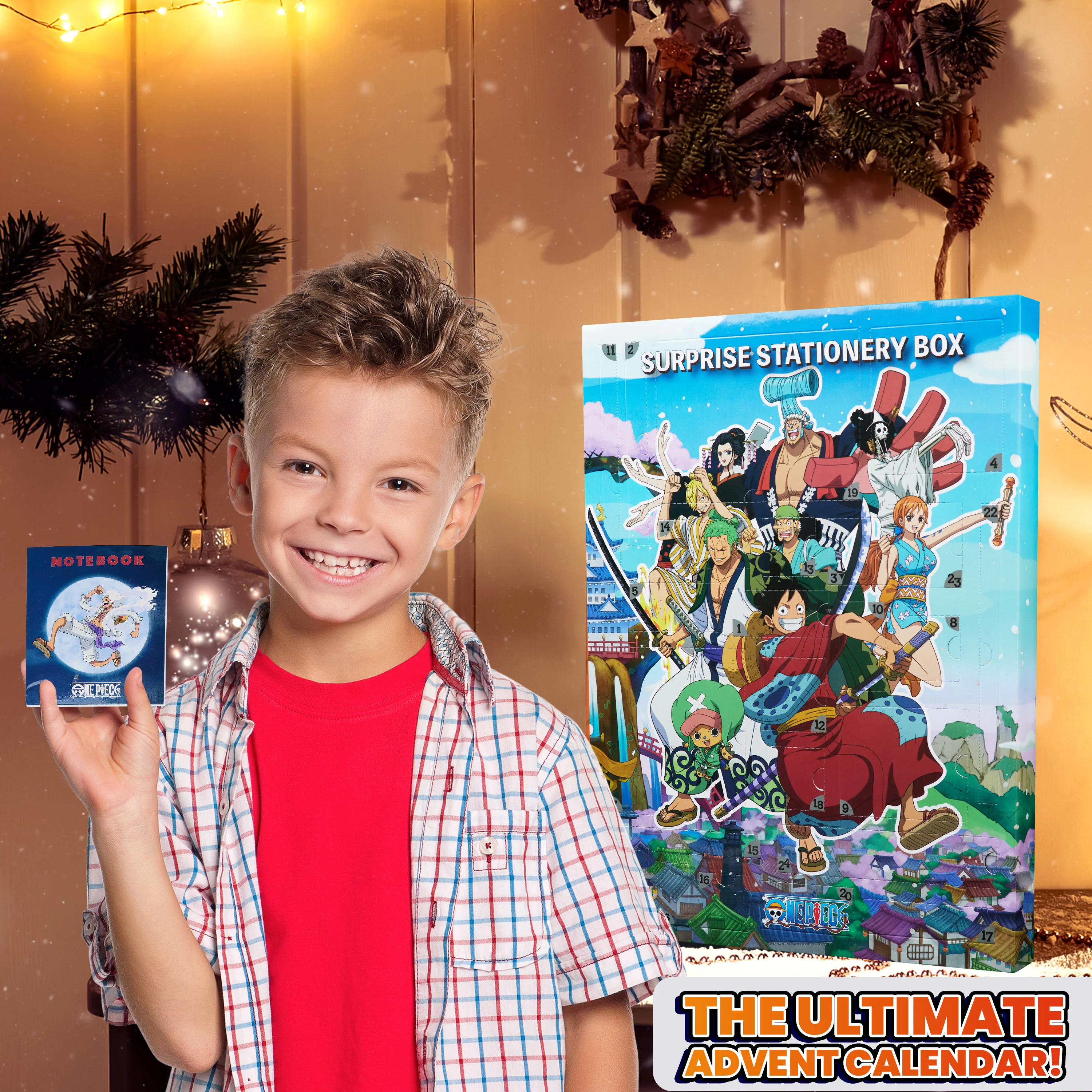 One Piece Advent Calendar 2025 for Kids Teens Stationery Christmas Countdown Calendar - Image 3
