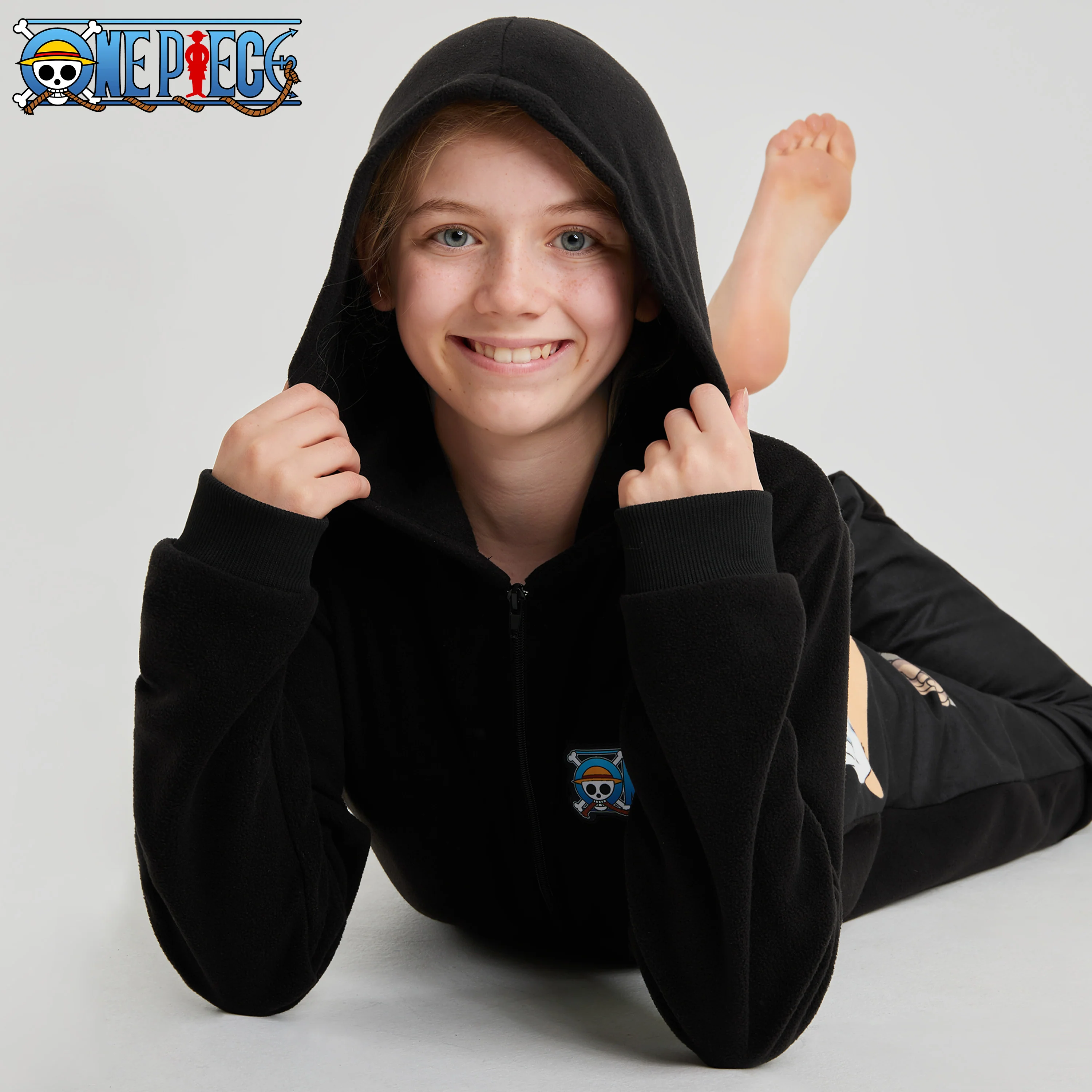 One Piece Boys Onesie - Hooded Fleece Onesie for Boys - Image 4