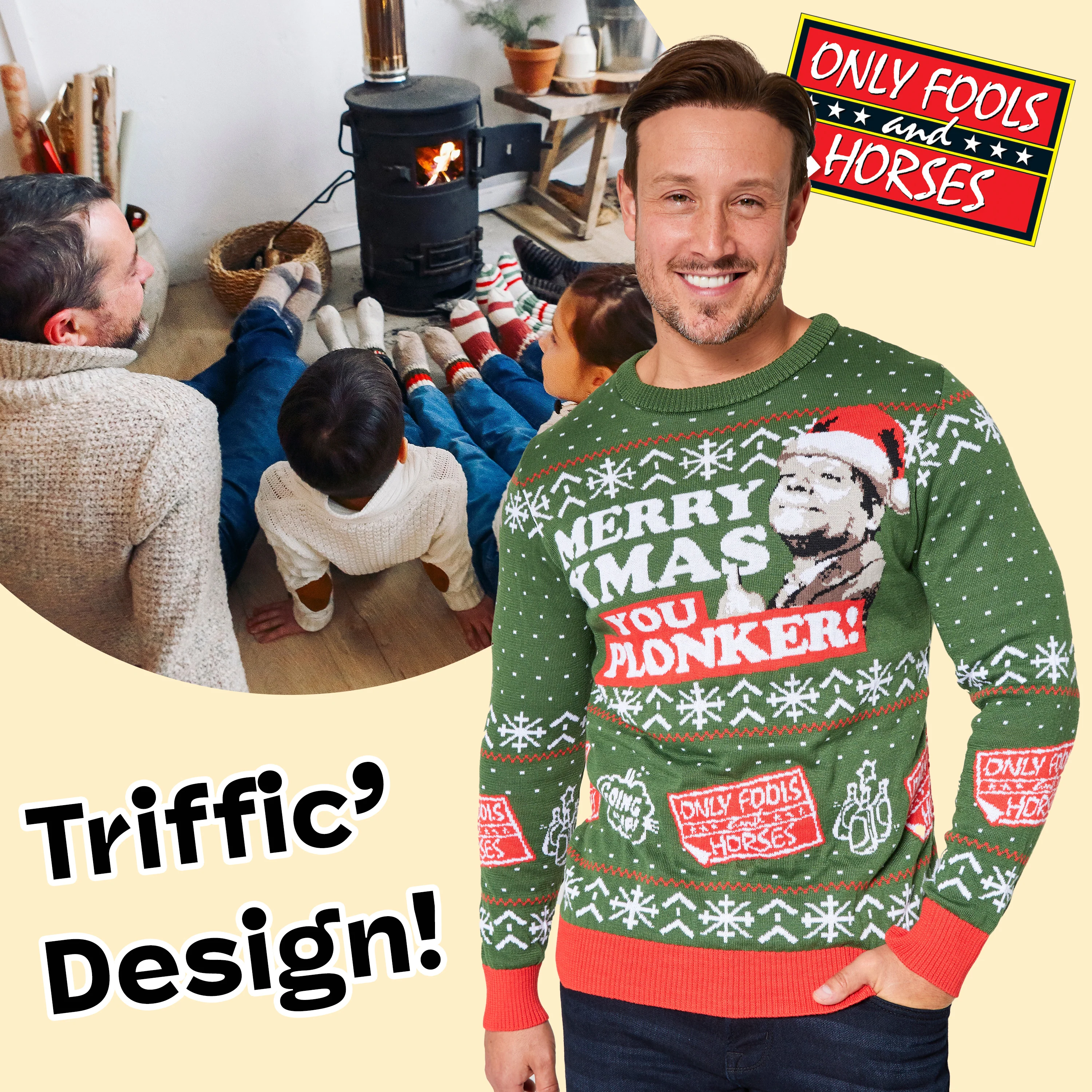 Only Fools and Horses Christmas Jumper for Men - Warm Cosy Funny Xmas Jumper - Image 3