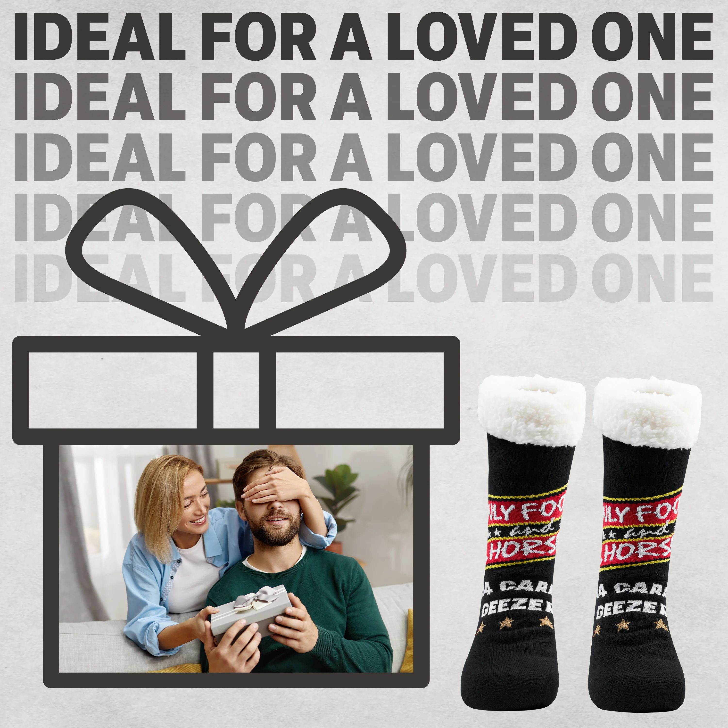 Only Fools and Horses Mens Slipper Socks, Warm Non Slip Bed Socks - Mens Gifts - Image 3