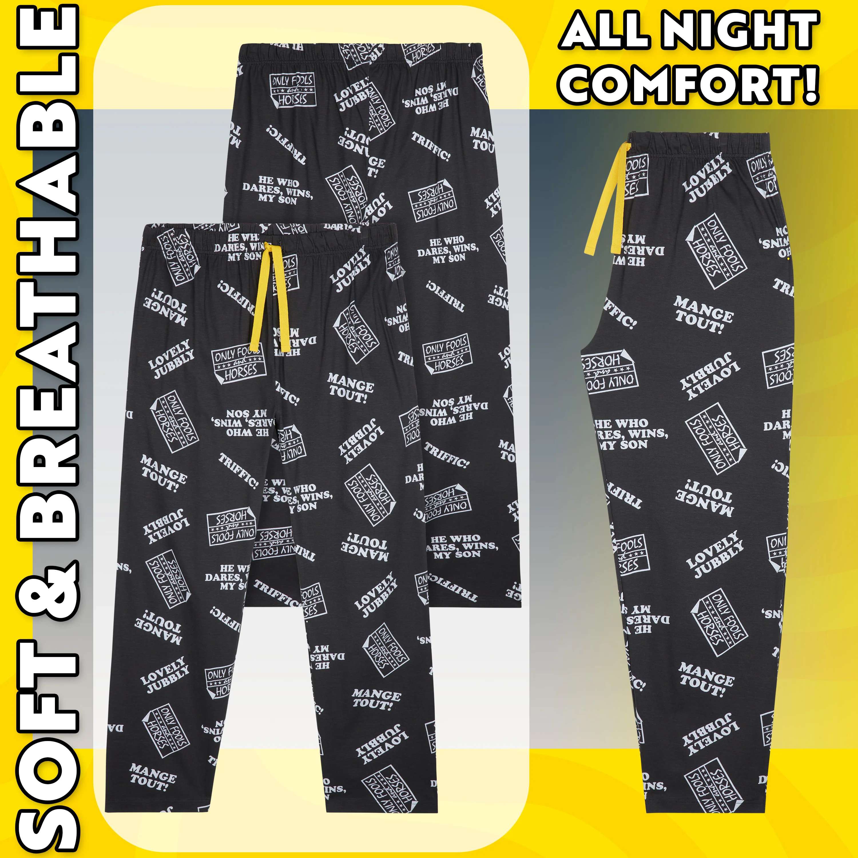 Only Fools and Horses Pyjamas for Men Long PJ Bottoms Loungewear Nightwear Teens Comfy Trousers Lounge Pants with Pockets Sleepwear Funny Gifts for Men - Image 5