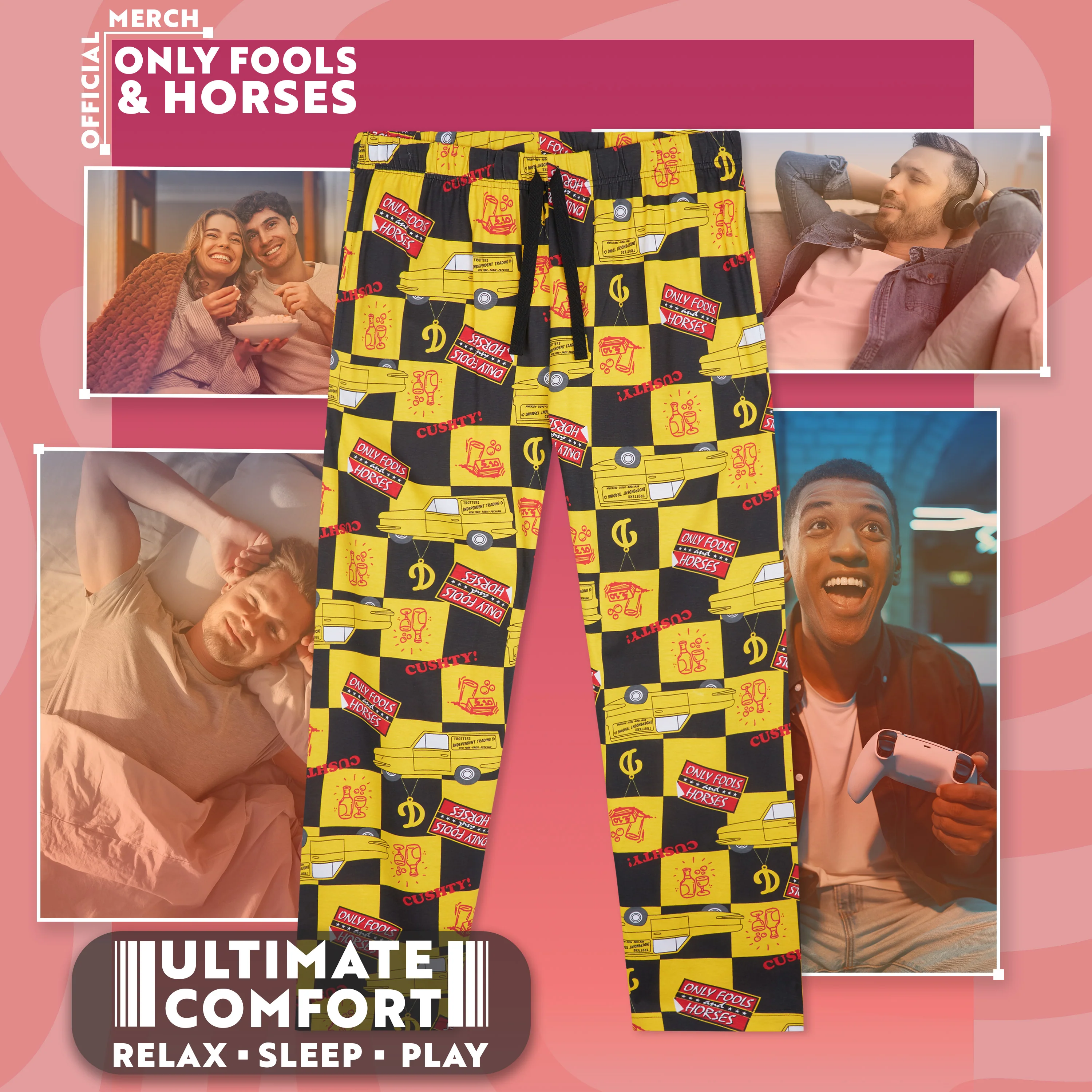 Only Fools and Horses Pyjamas for Men Long PJ Bottoms Loungewear Nightwear Teens Comfy Trousers Lounge Pants with Pockets Sleepwear Funny Gifts for Men - Image 3