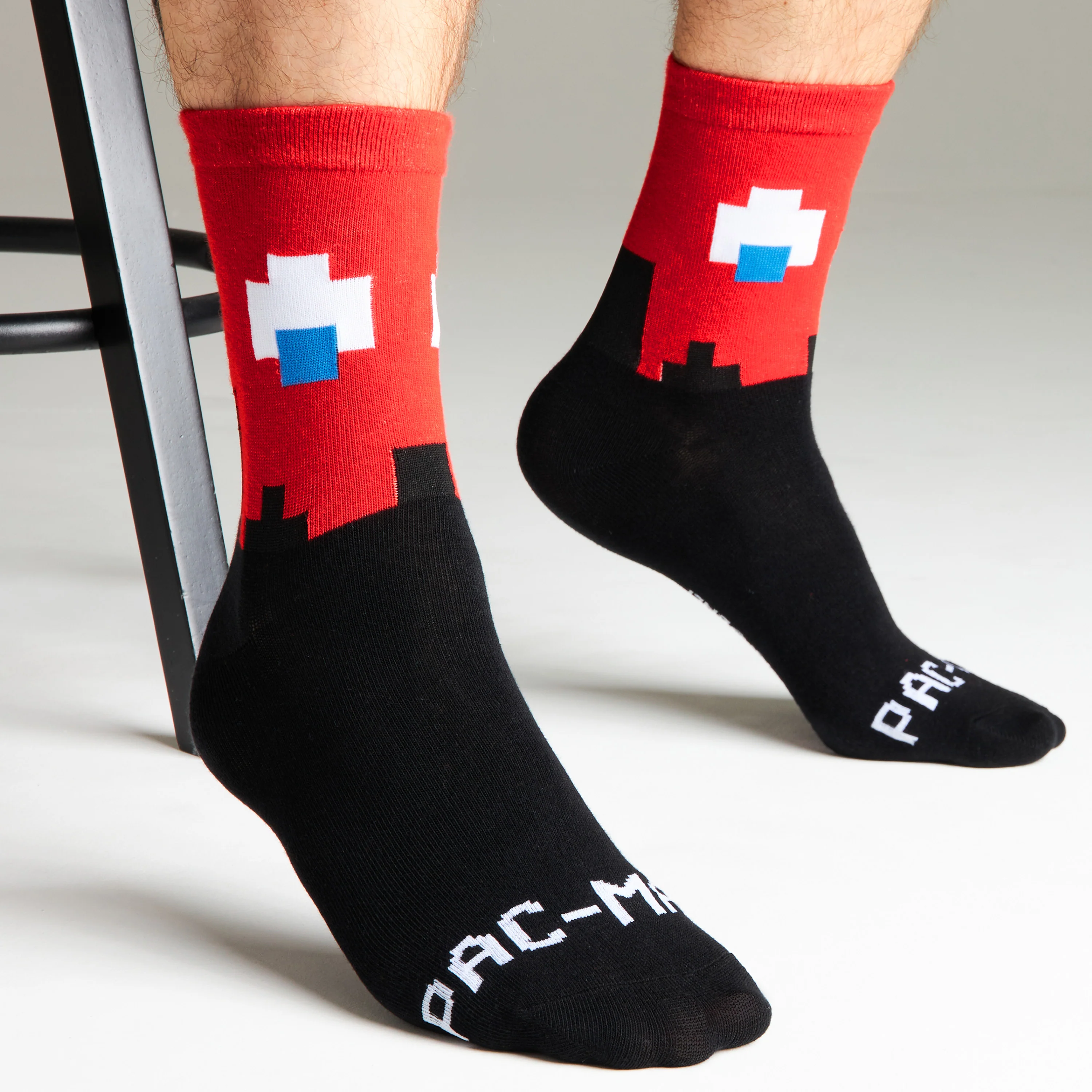Pac-Man Calf Socks for Men Women Teens Breathable Pack of 5 Soft Socks Retro Funny Gifts for Him - Image 4