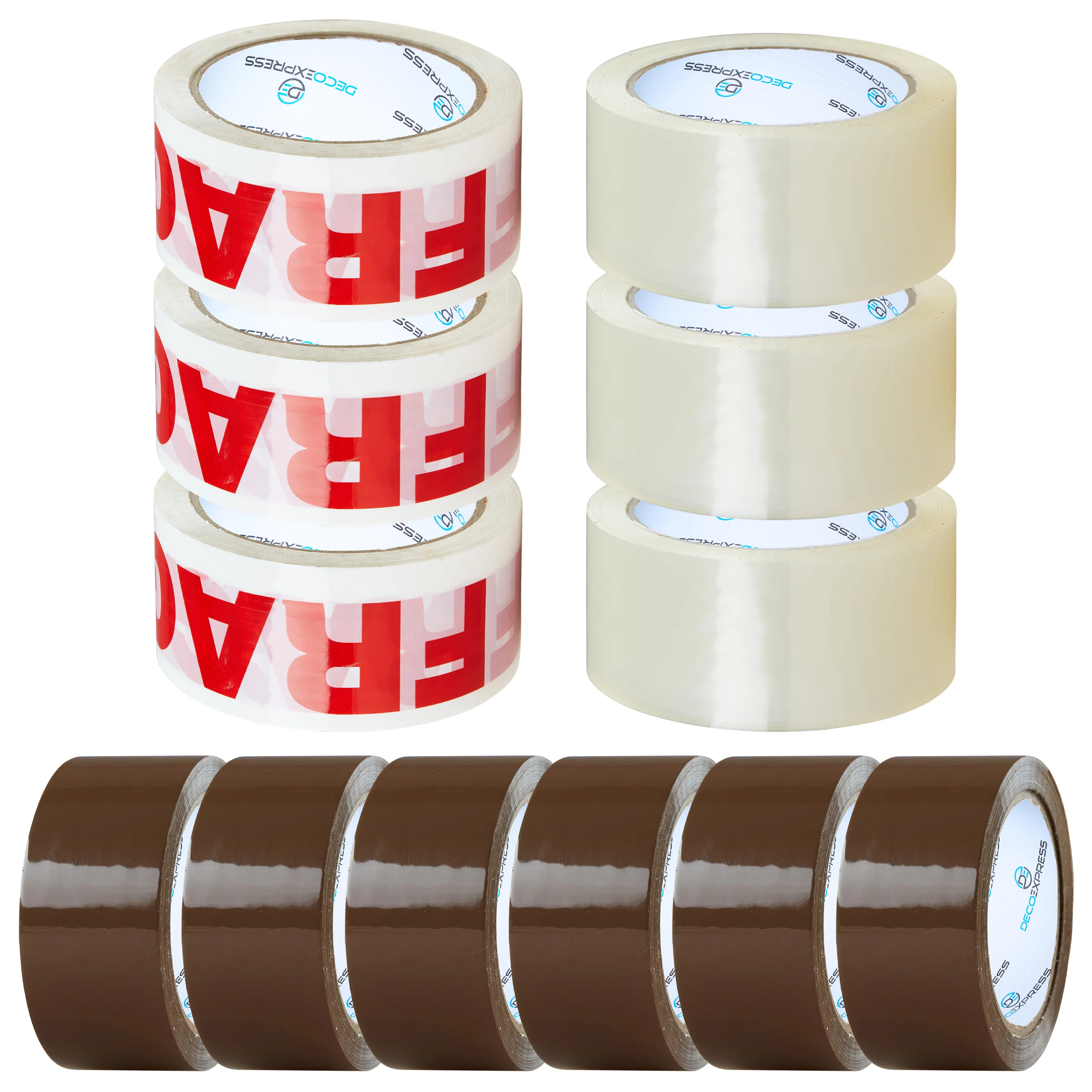 Packaging Tape Dispenser with 12 Rolls