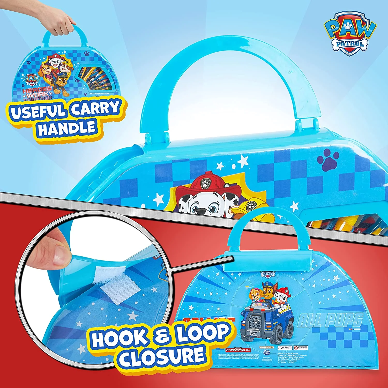 PAW PATROL 50 pcs Coloring Set - Kids Painting and Colouring Sets - Image 3