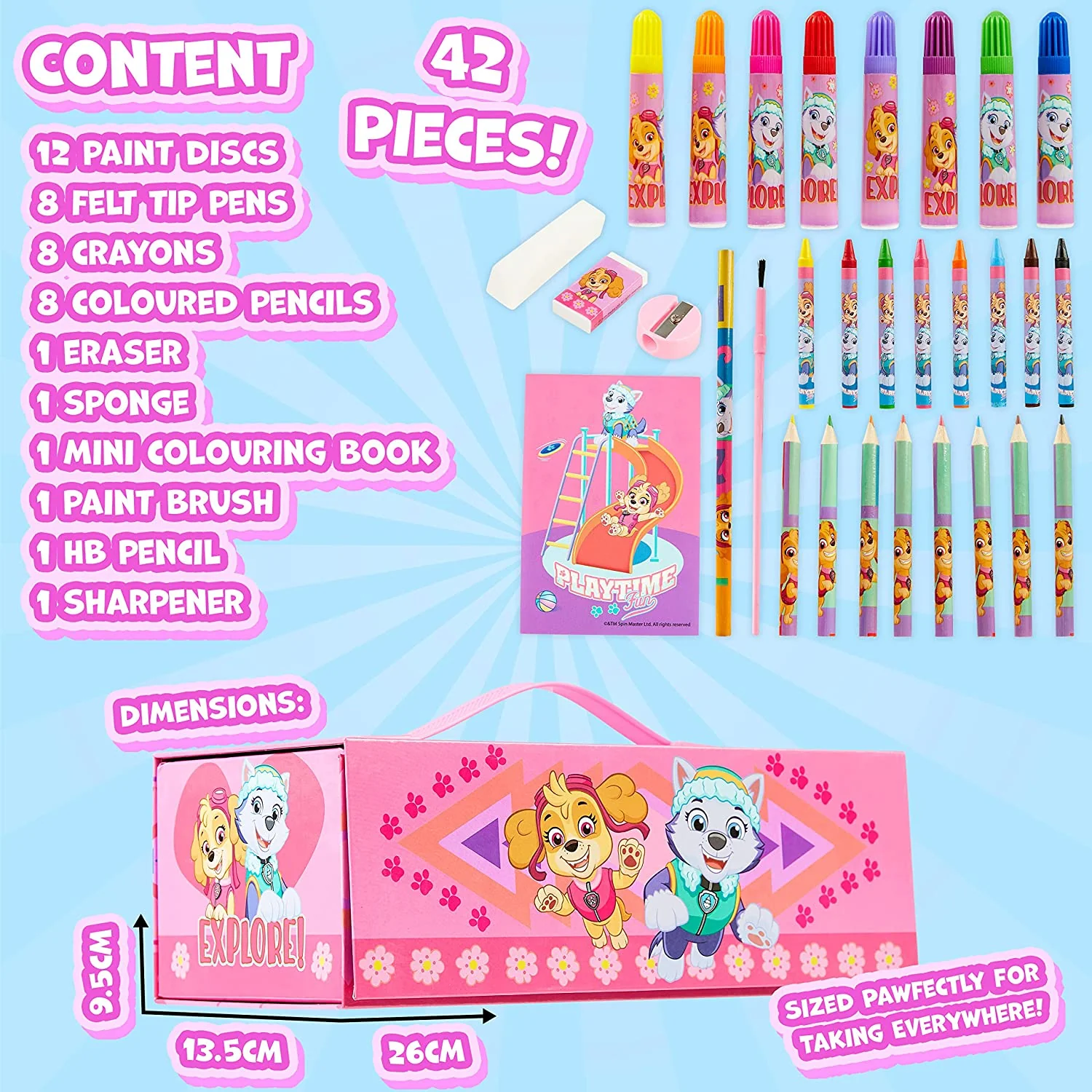 PAW PATROL Art Set - Colouring Sets for Children - Image 7