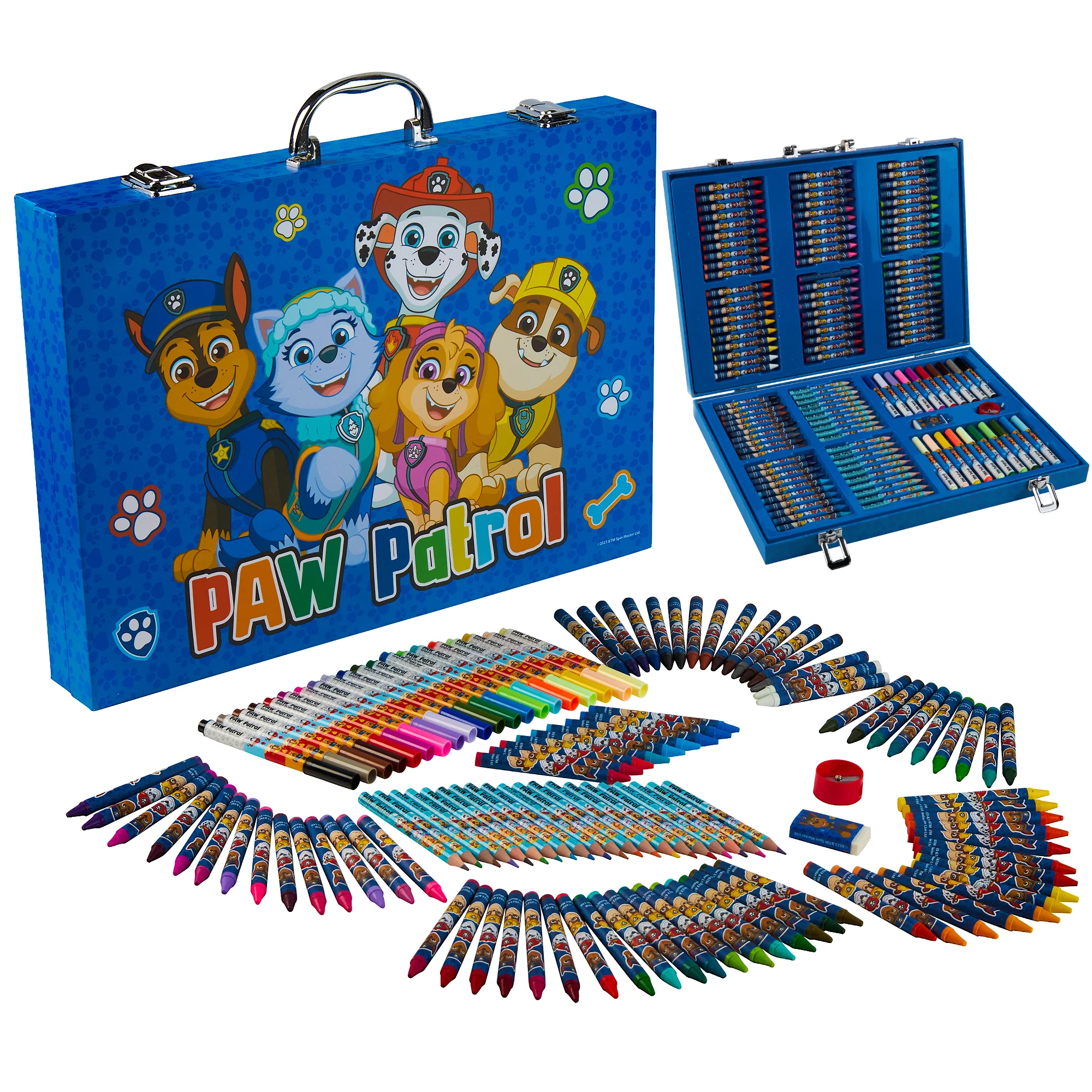 Paw Patrol Art Set for Kids Colouring Pencils Felt Tip Pens Crayons Stationery Crafts - Image 2