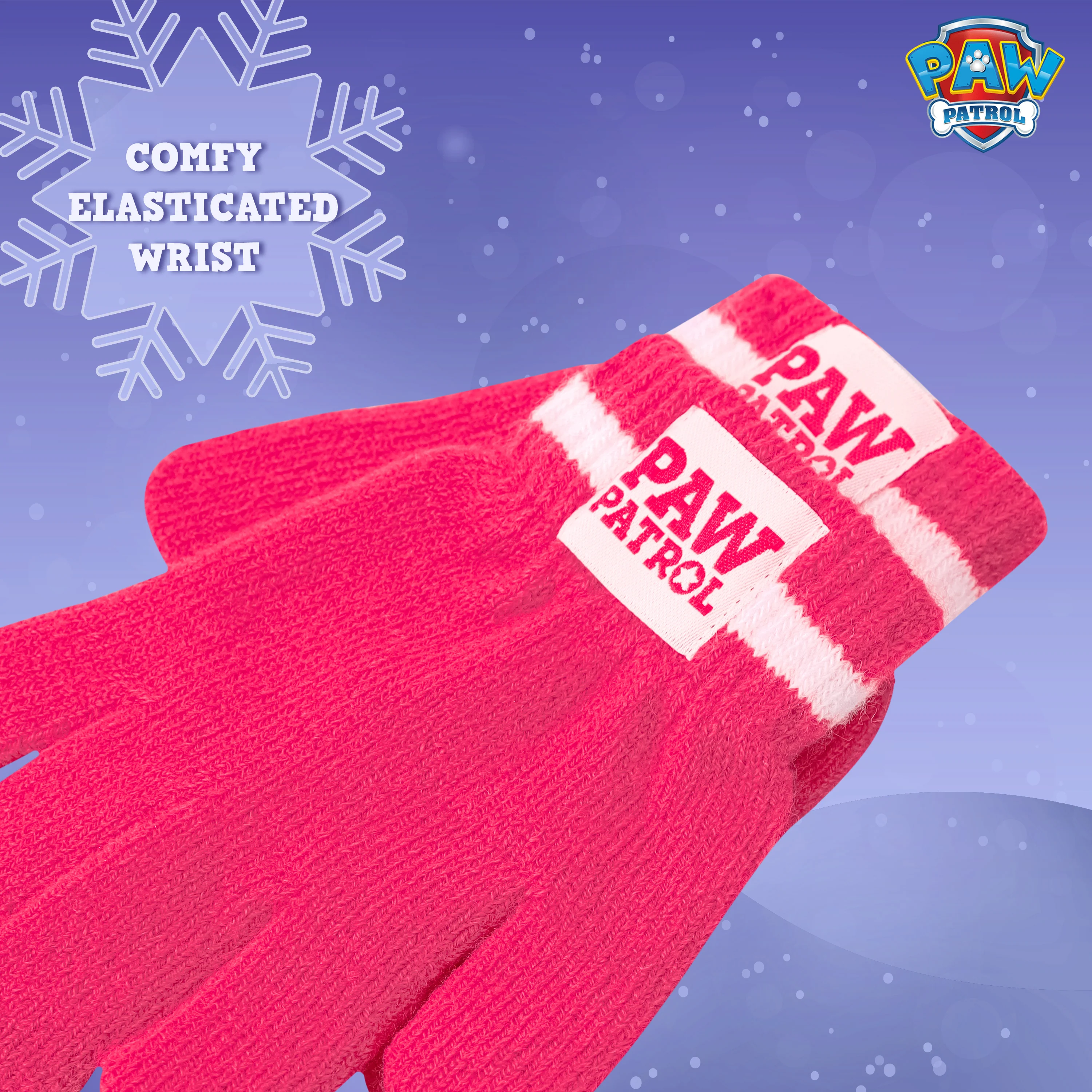 Paw Patrol Beanie Hat Scarf and Gloves Set Kids, Gifts for Girls - Image 6