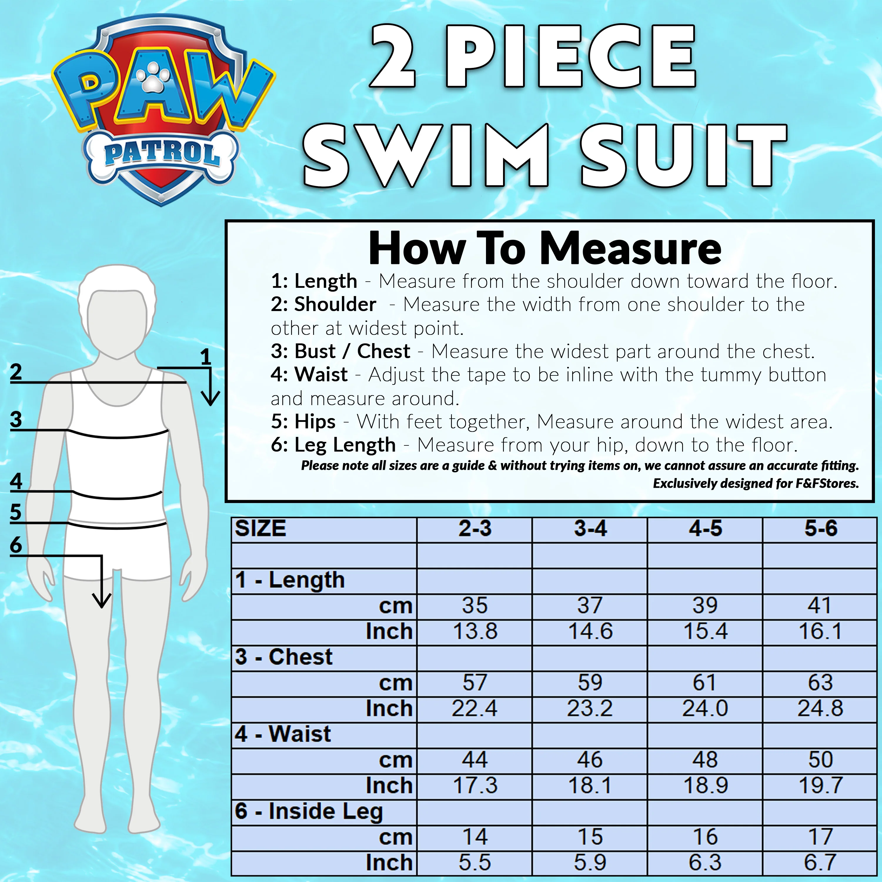 Paw Patrol Boys 2 Piece Swimwear Set for Kids - Beach, Pool, Holiday Essentials - Image 6