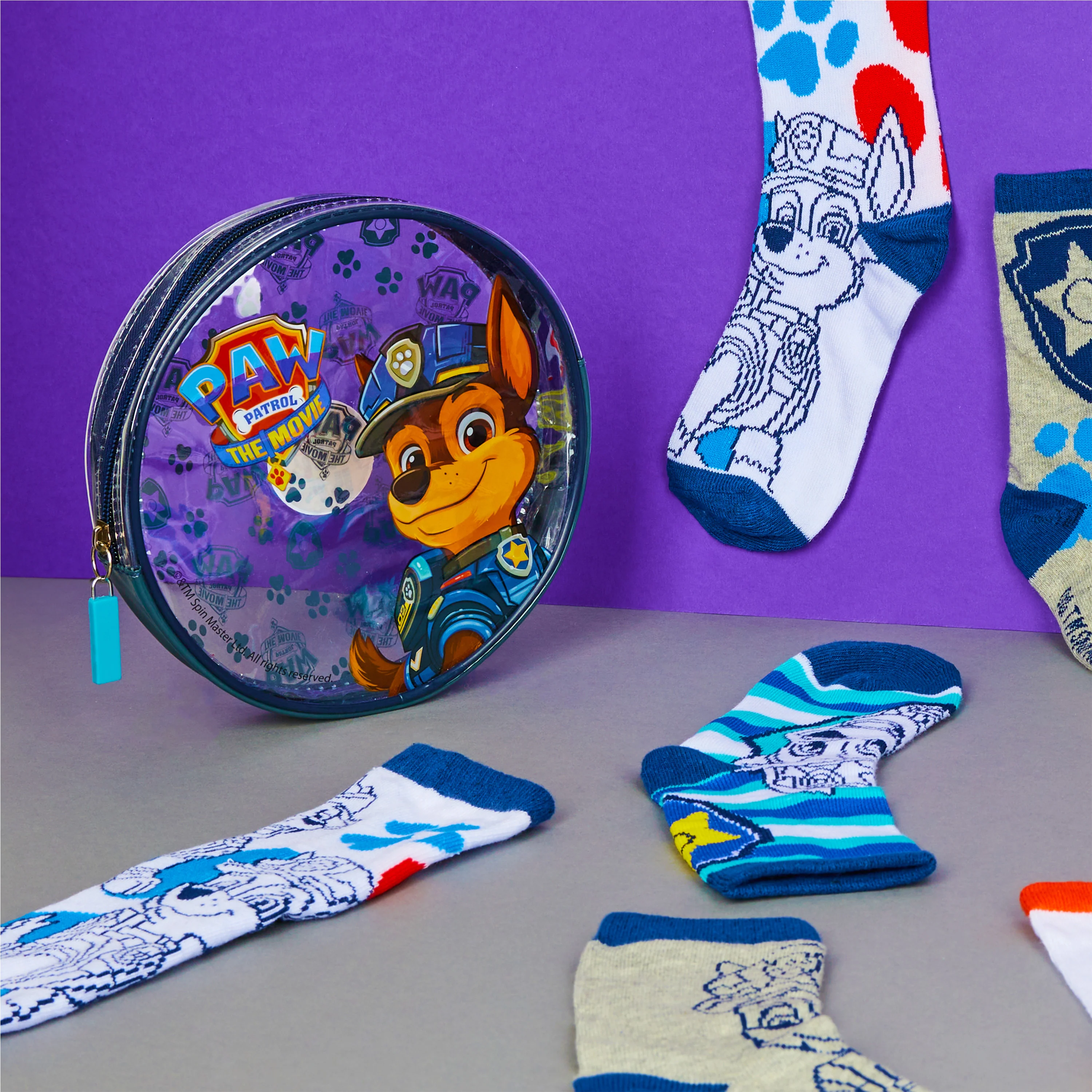 Paw Patrol Boys Calf Socks, Soft Breathable Kids Socks Pack of 5 - Boys Gifts - Image 2
