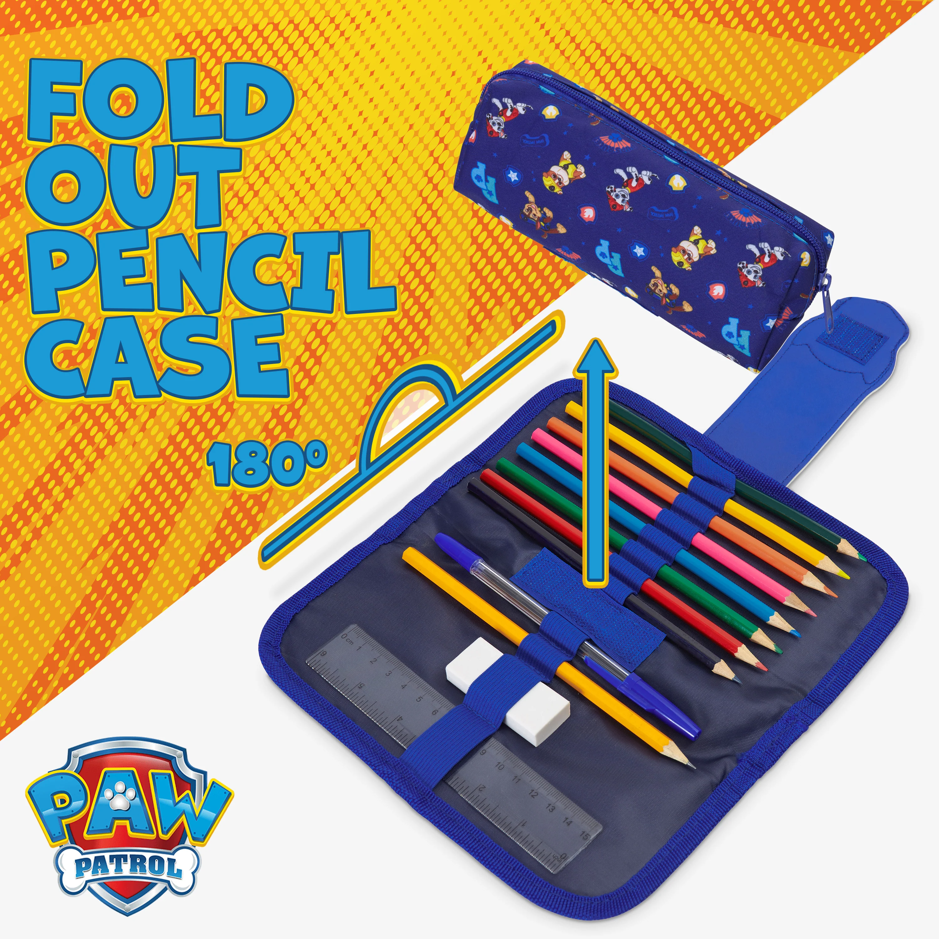 PAW PATROL Boys Pencil Case, Kids Pencil Case with Stationery - Image 6