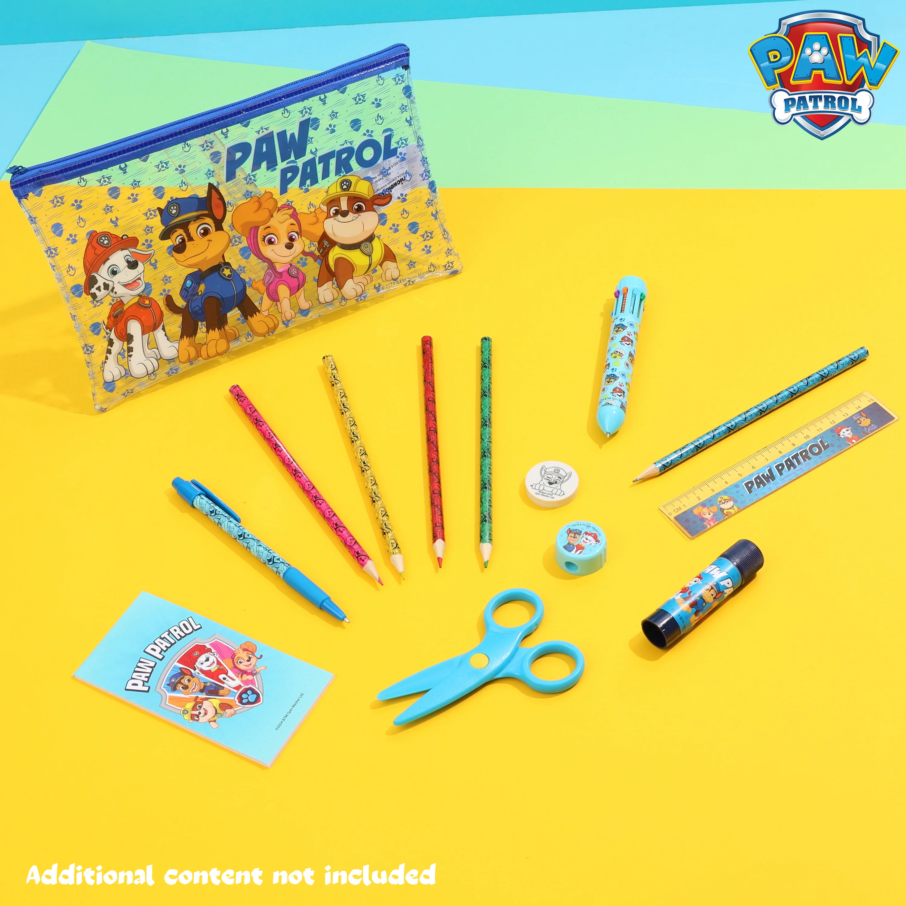 Paw Patrol Kids Pencil Case with Stationery Included School Supplies - Gifts for Kids - Image 2