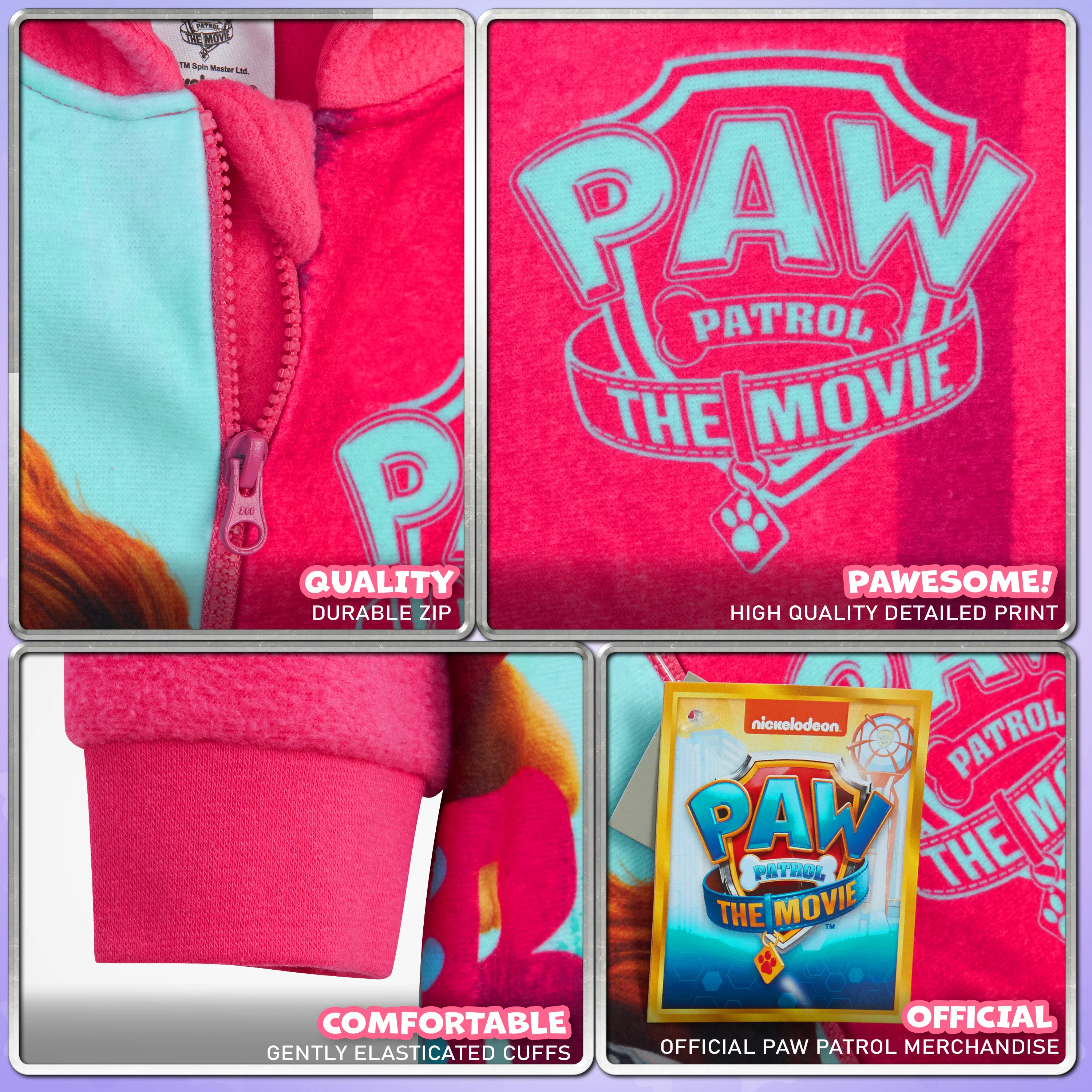 Paw Patrol Onesie - Fleece Onesies for Girls - Image 6
