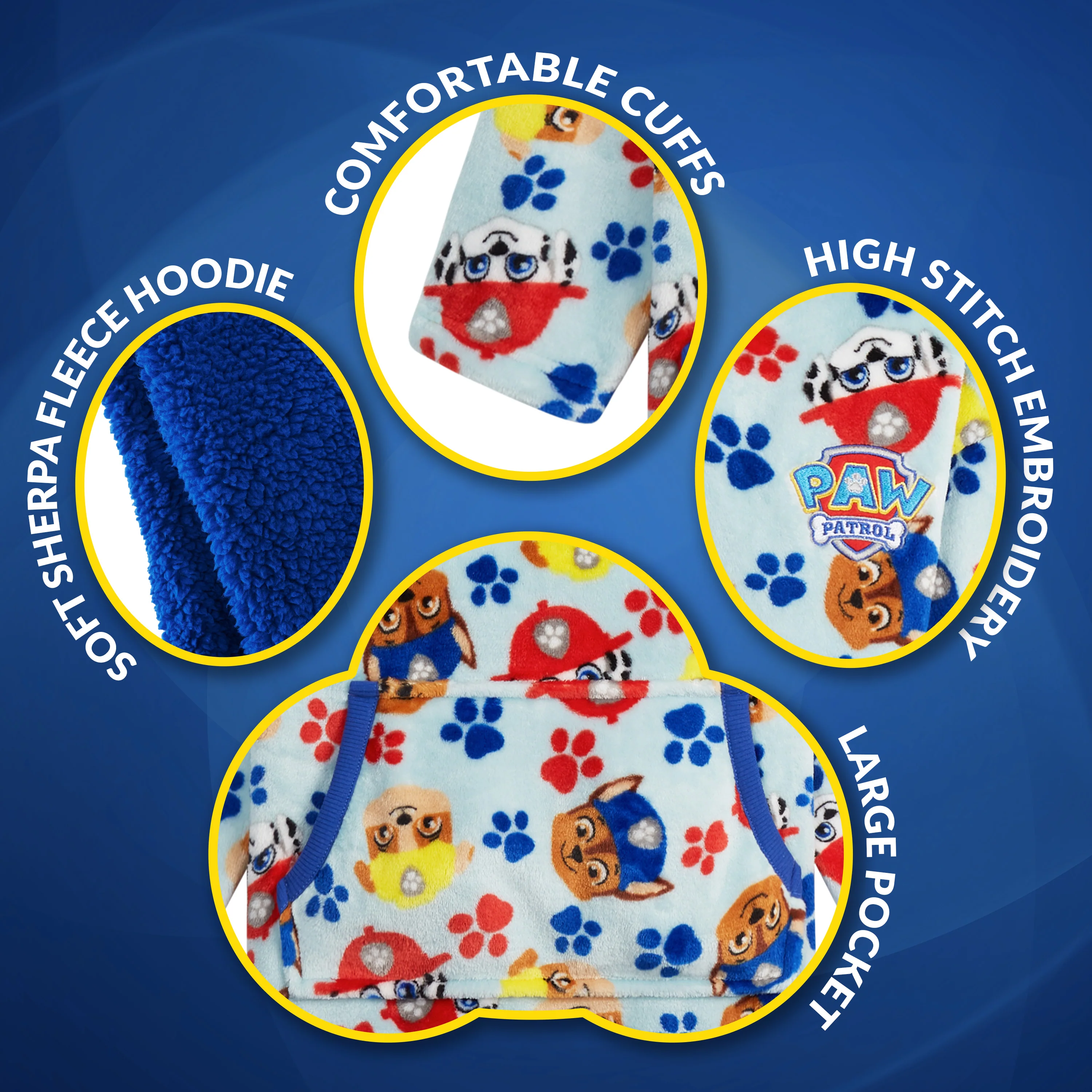 Paw Patrol Oversized Lounge Top for Kids - Paw Patrol Hoodie - Image 4