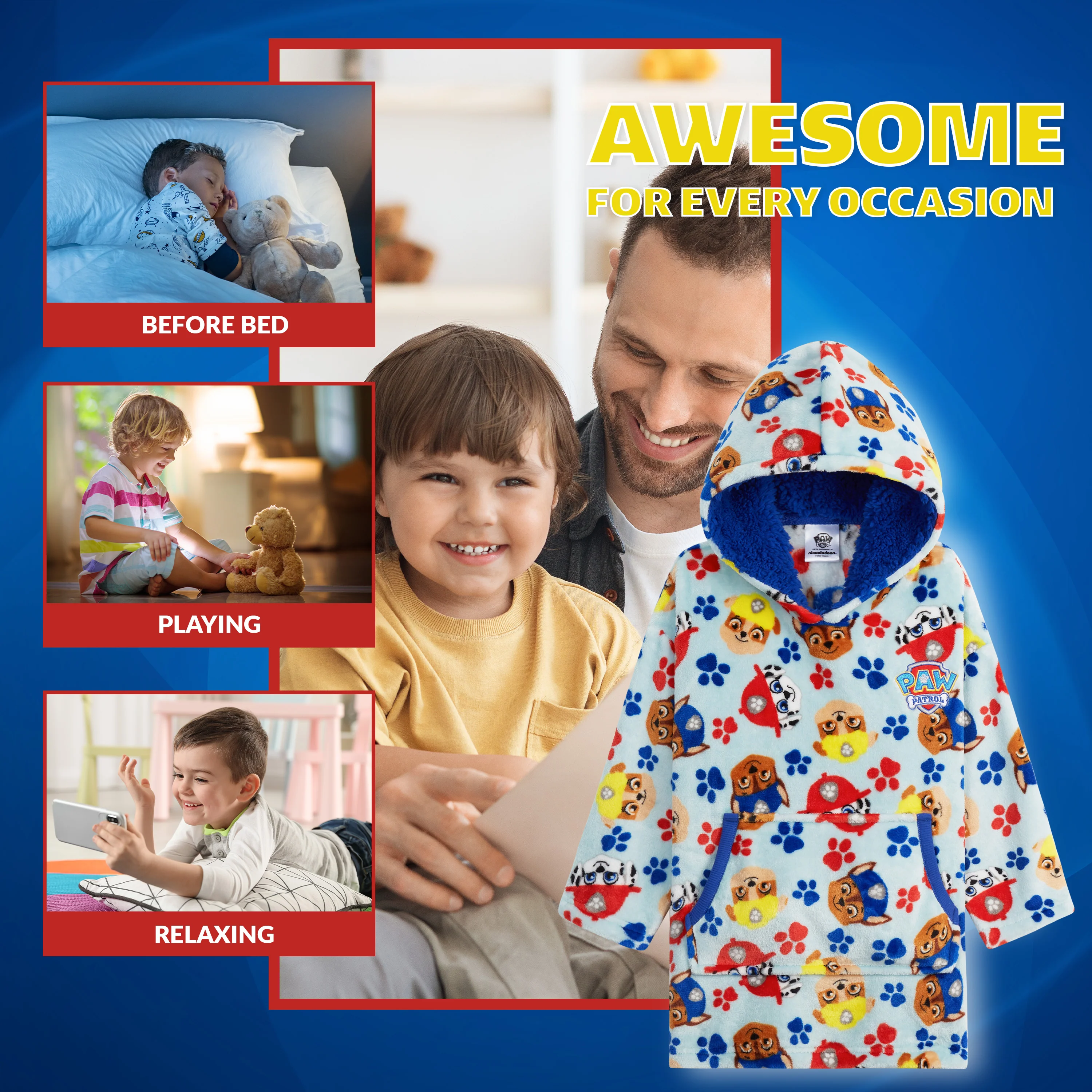 Paw Patrol Oversized Lounge Top for Kids - Paw Patrol Hoodie - Image 5
