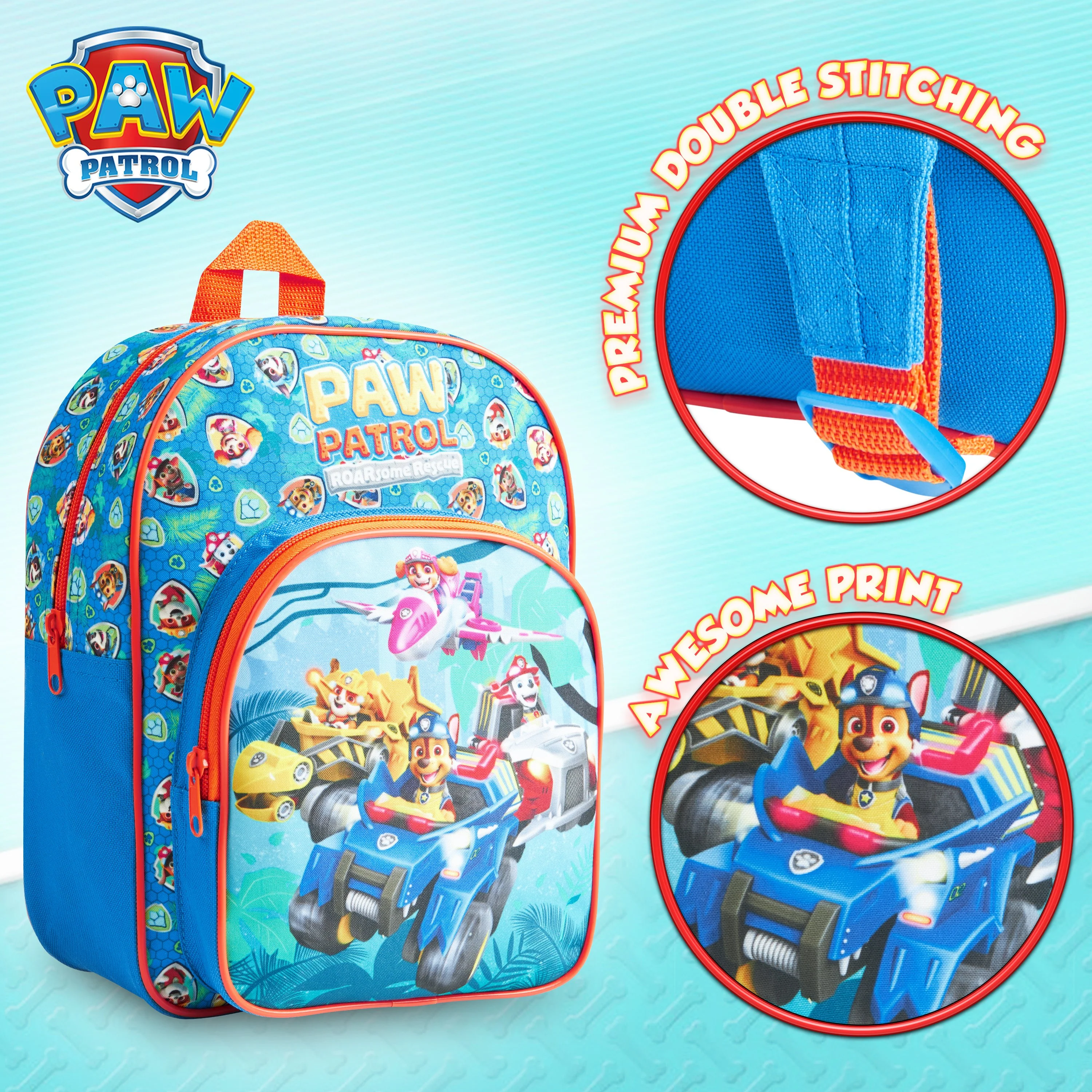 PAW Patrol School Bag, Children's Backpacks, Boys Backpack with the Mighty Pups - Image 3