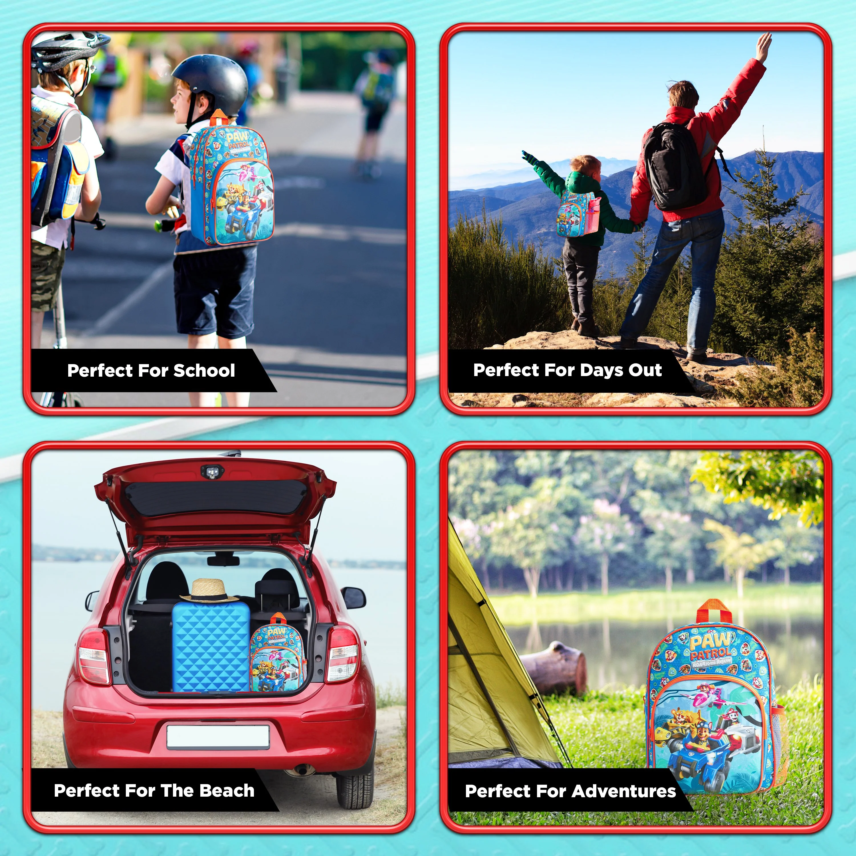 PAW Patrol School Bag, Children's Backpacks, Boys Backpack with the Mighty Pups - Image 4