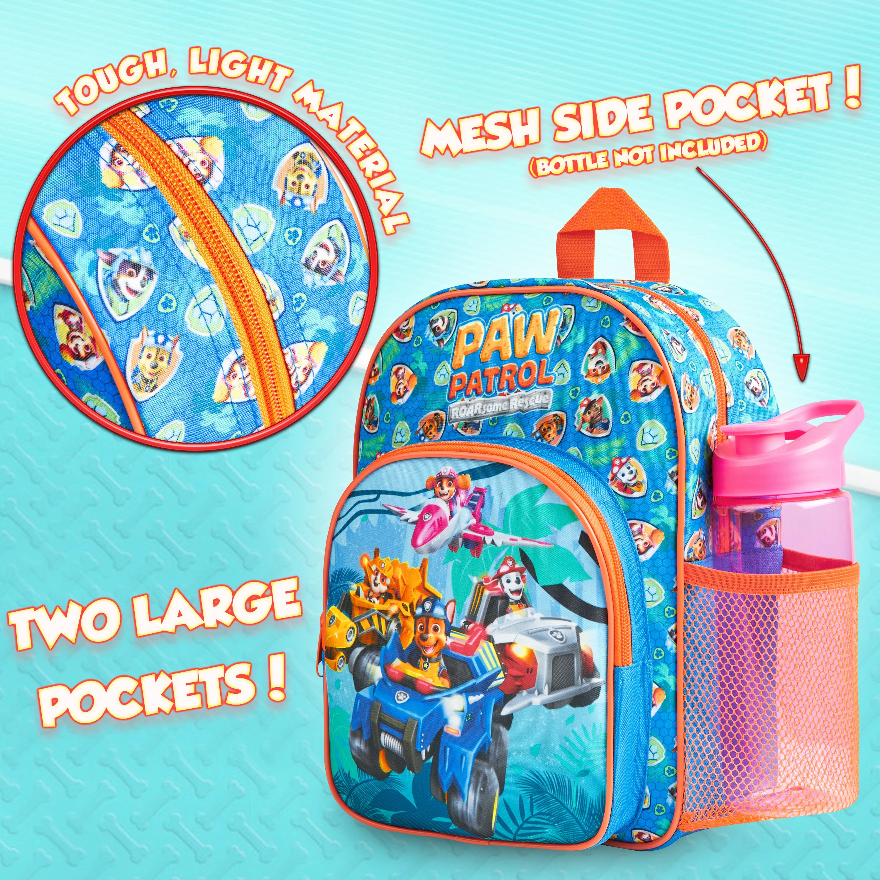 PAW Patrol School Bag, Children's Backpacks, Boys Backpack with the Mighty Pups - Image 5